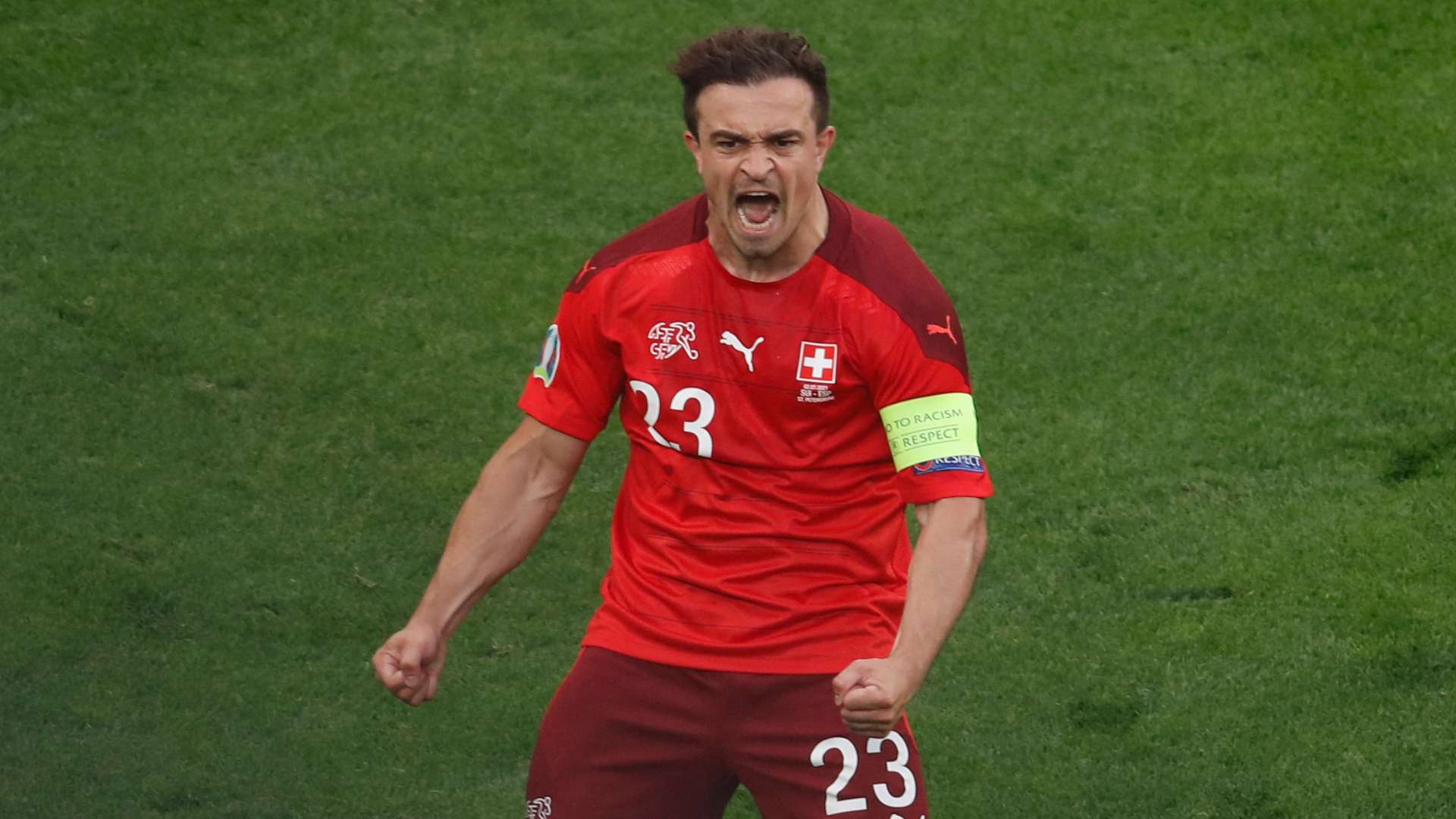 Xherdan Shaqiri Tor Jubel Emotionen Schweiz Spanien EM 2021 LIVE