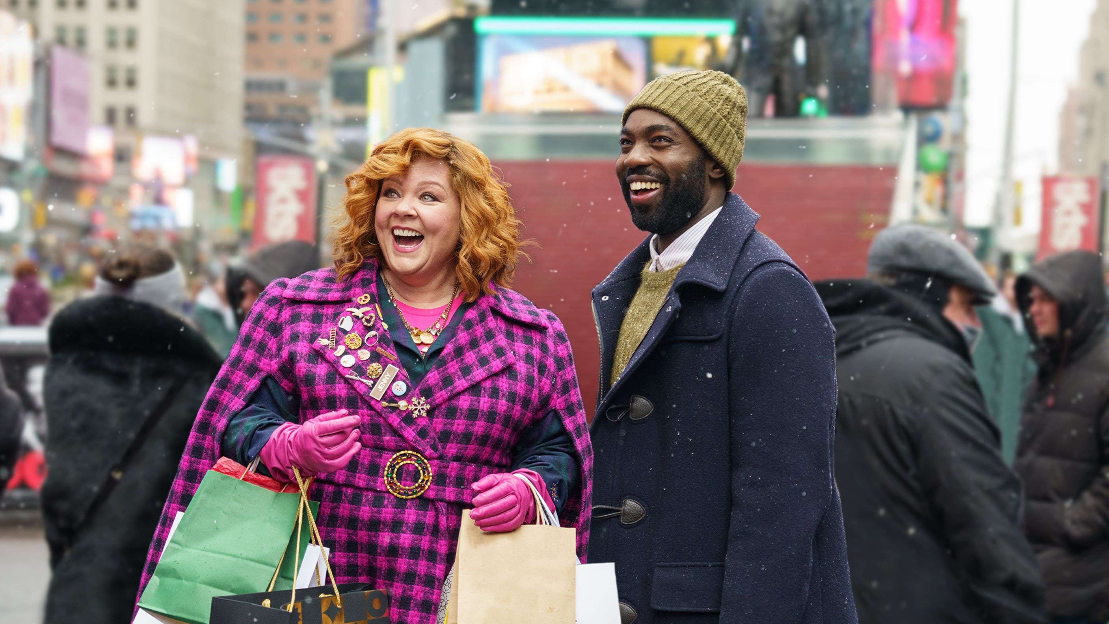 Melissa McCarthy and Paapa Essiedu, in Genie.