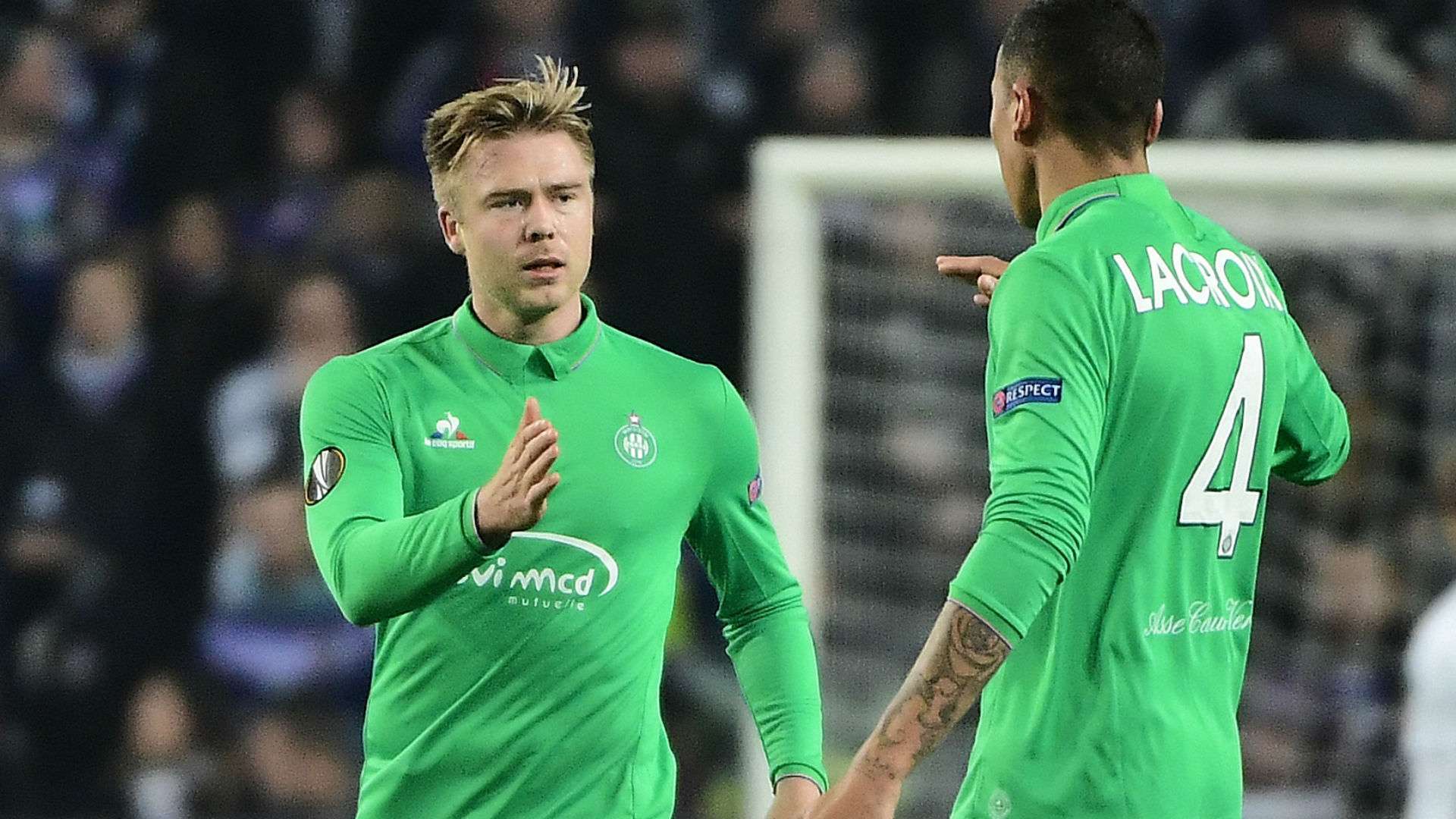 Alexander Soderlund Leo Lacroix Anderlecht Saint-Etienne UEFA Europa League 08122016