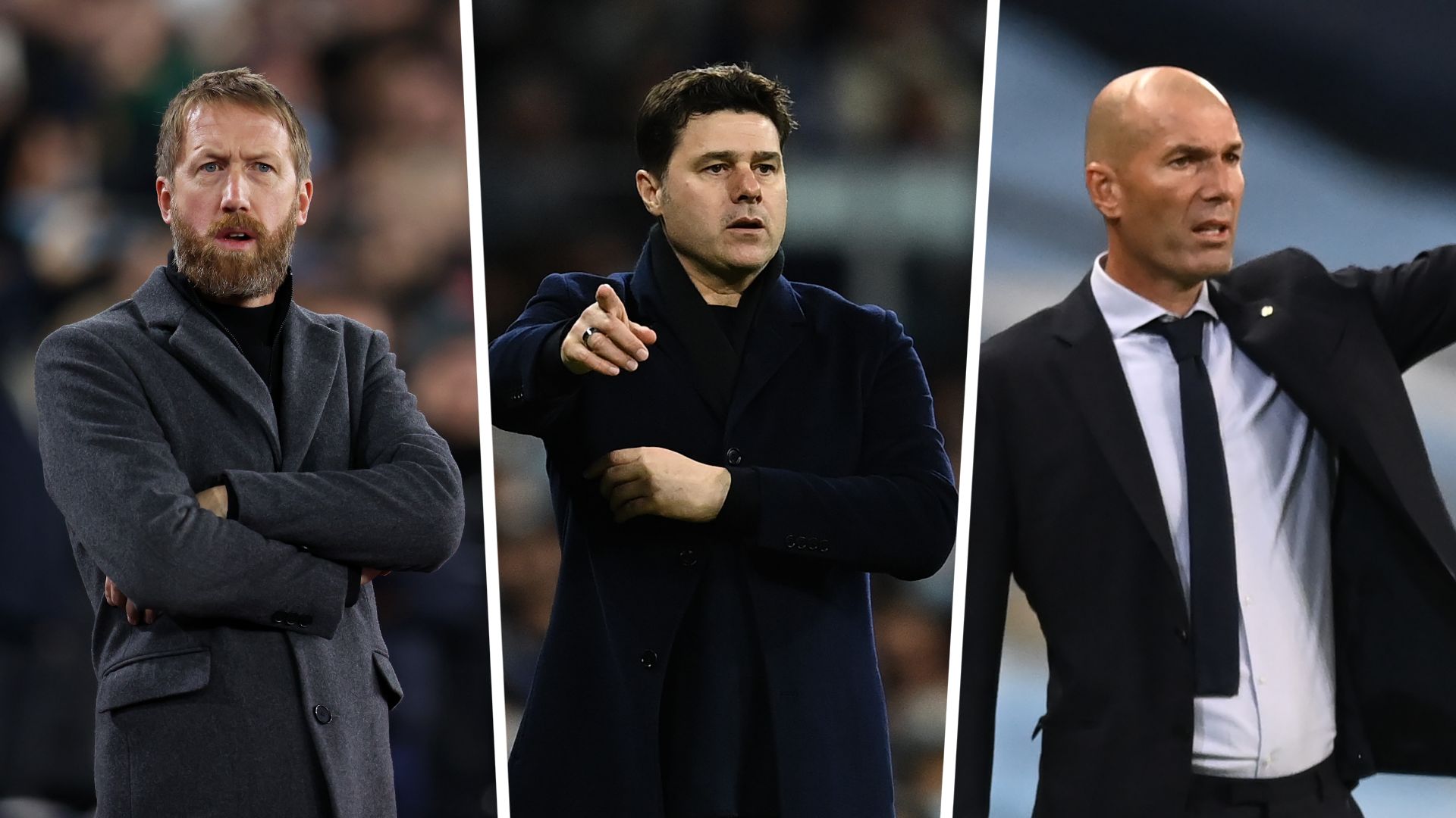 Chelsea Graham Potter Mauricio Pochettino Zinédine Zidane