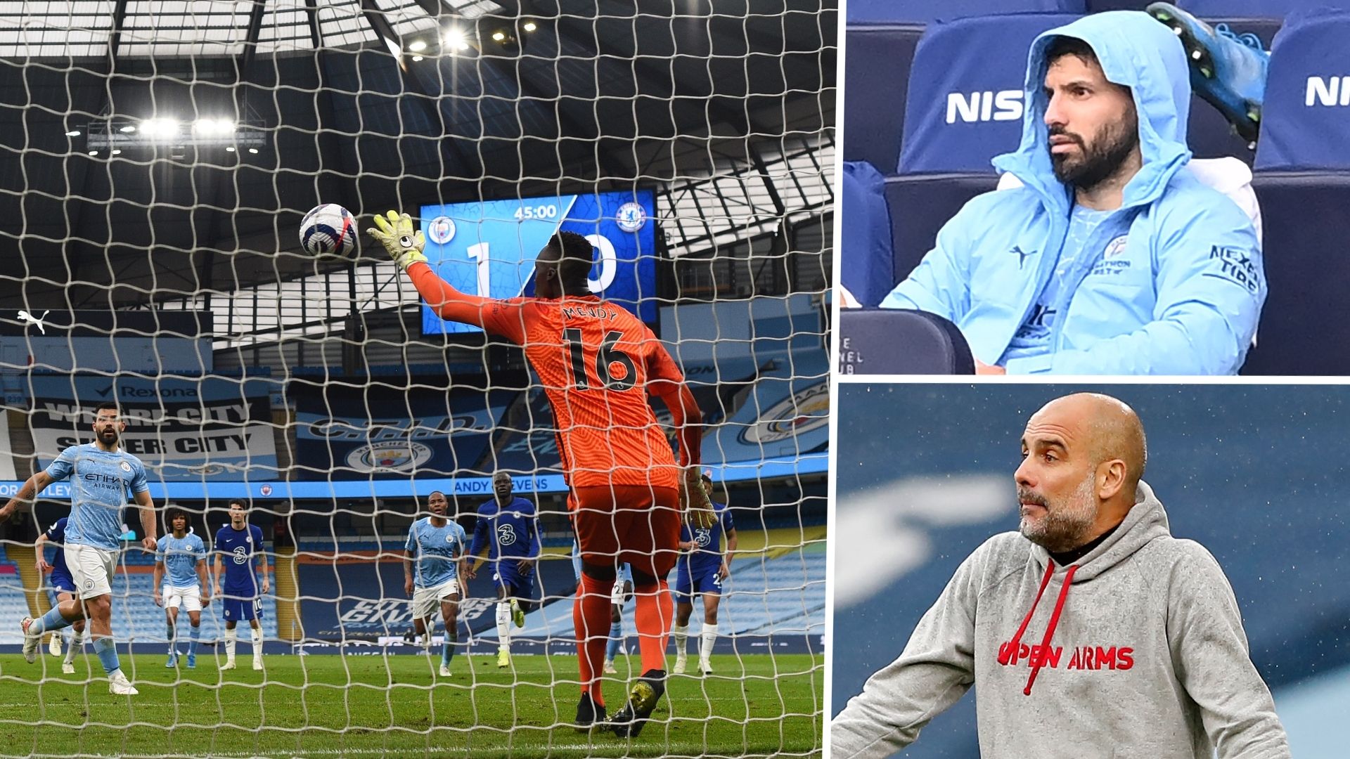 Sergio Aguero Pep Guardiola Manchester City GFX