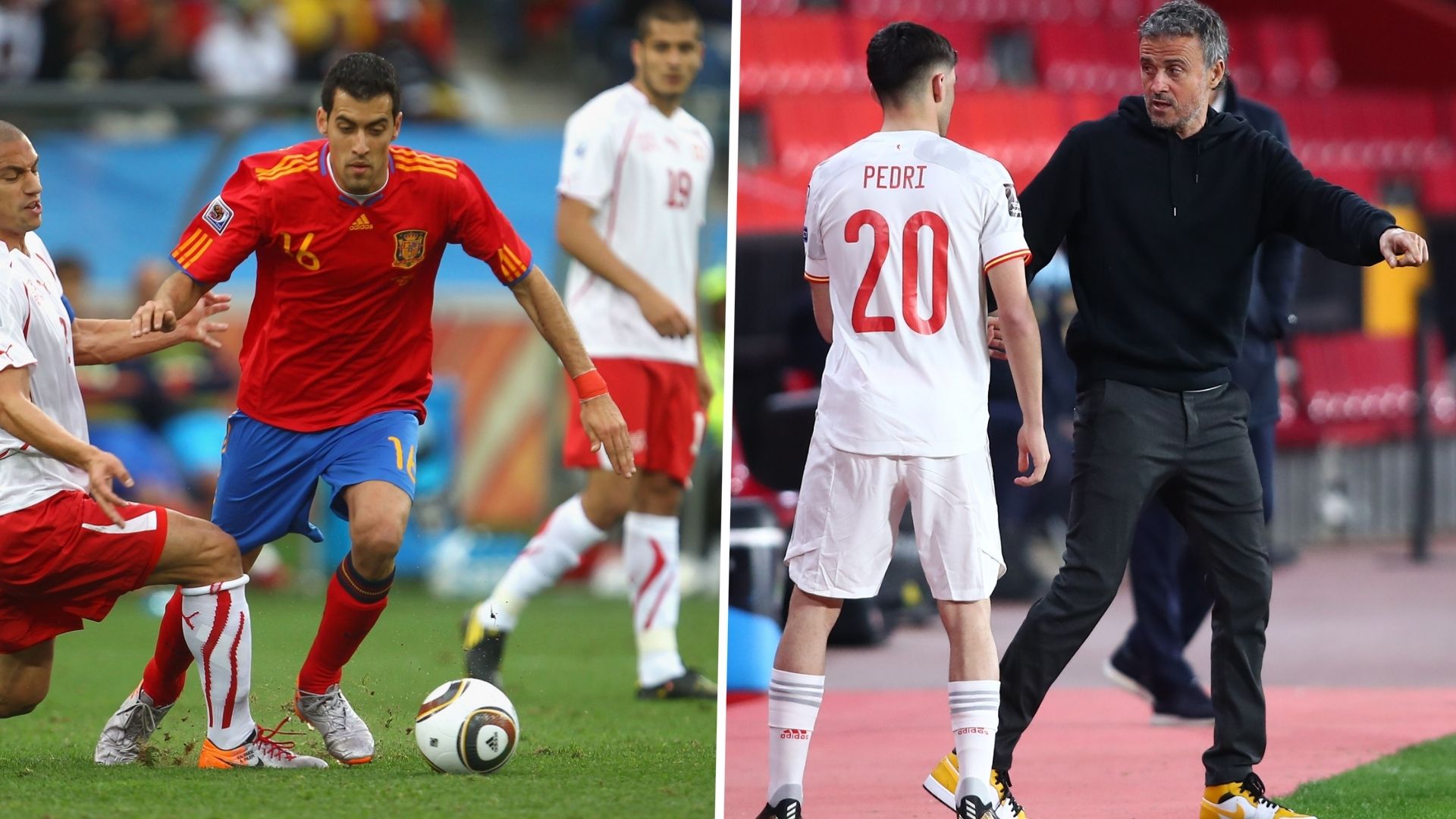 Sergio Busquets 2010 Pedri Luis Enrique Eurocopa Selección Española España