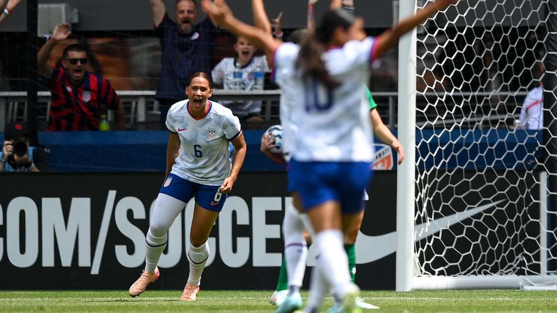 Lynn Biyendolo USWNT vs Ireland
