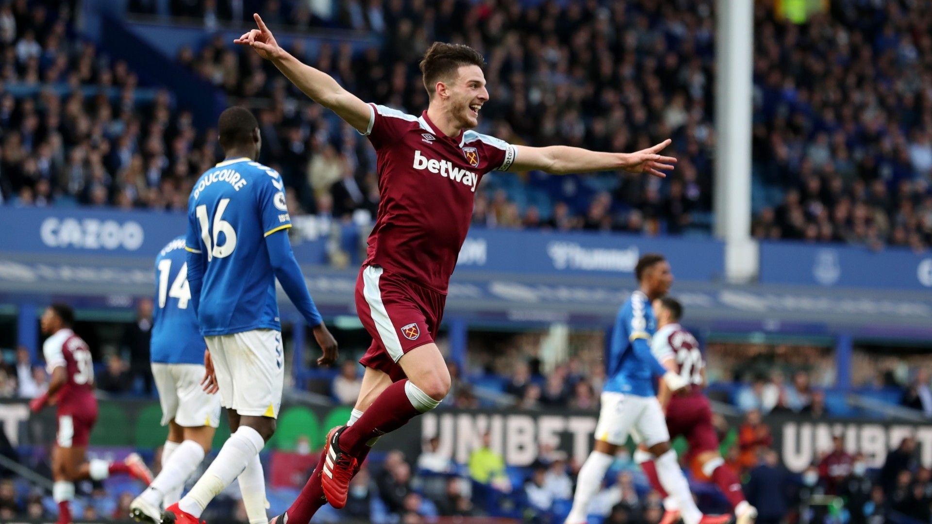 Declan Rice Everton West Ham 2021-22