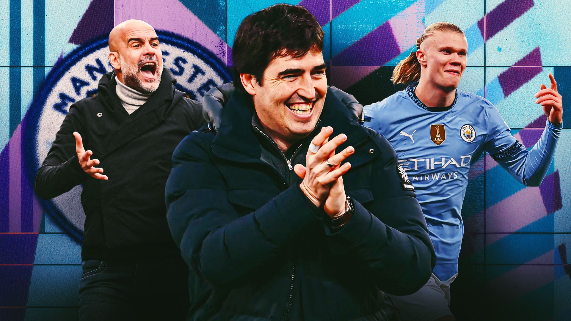 Andoni Iraola Pep Guardiola Man City GFX 16:9