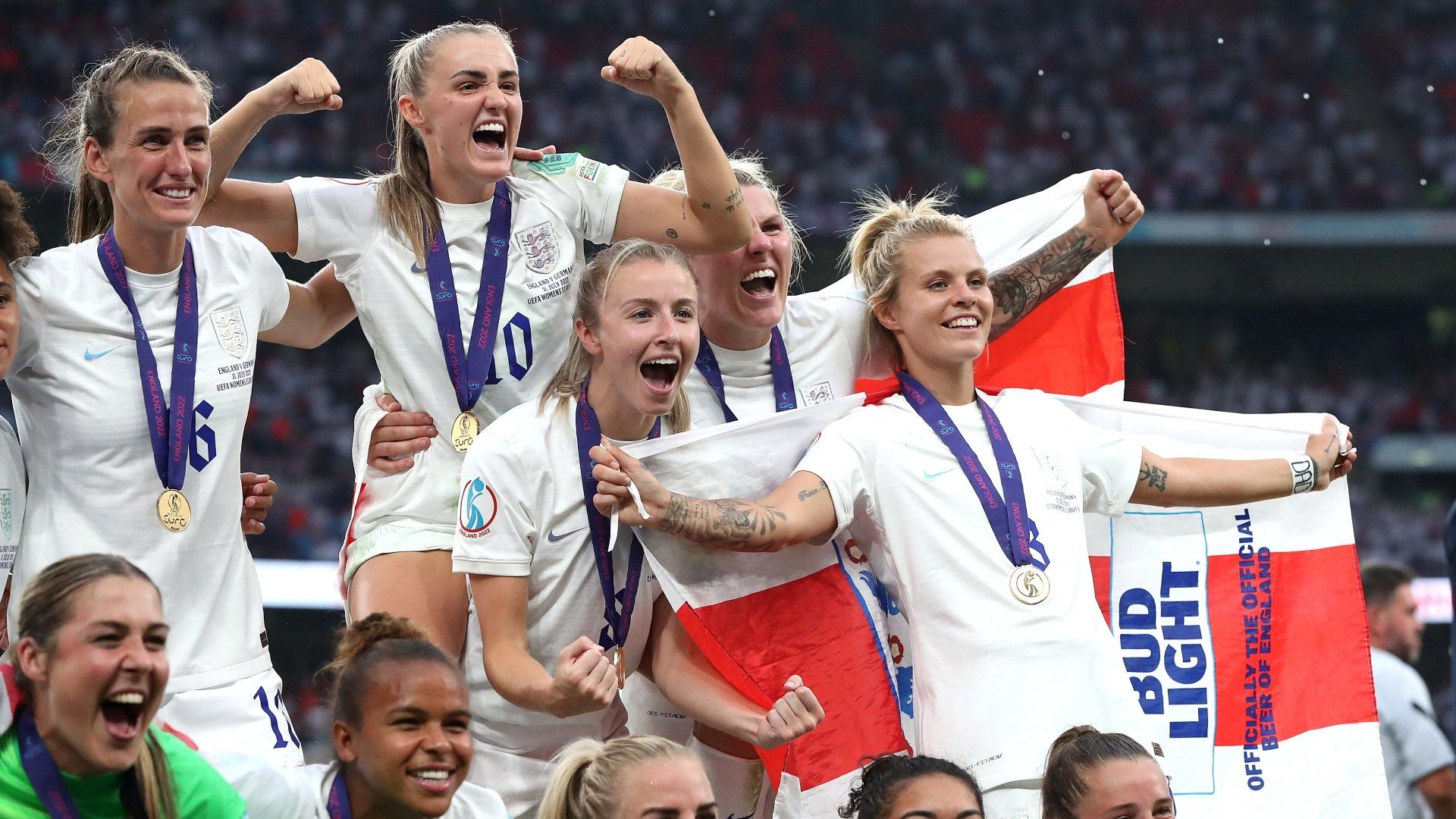 England celebrate Euro 2022