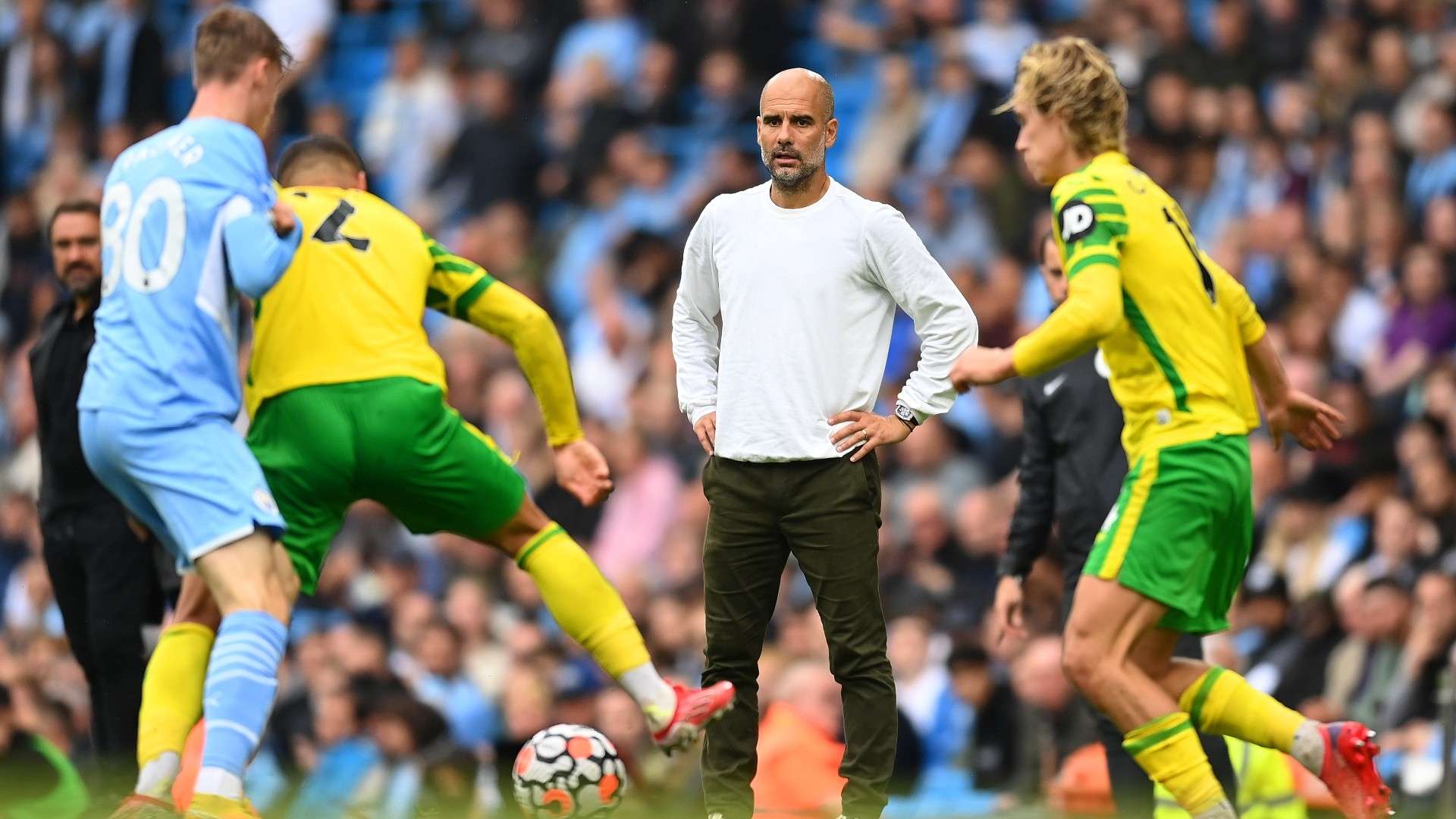 Pep Guardiola Manchester City Norwich 2021-22