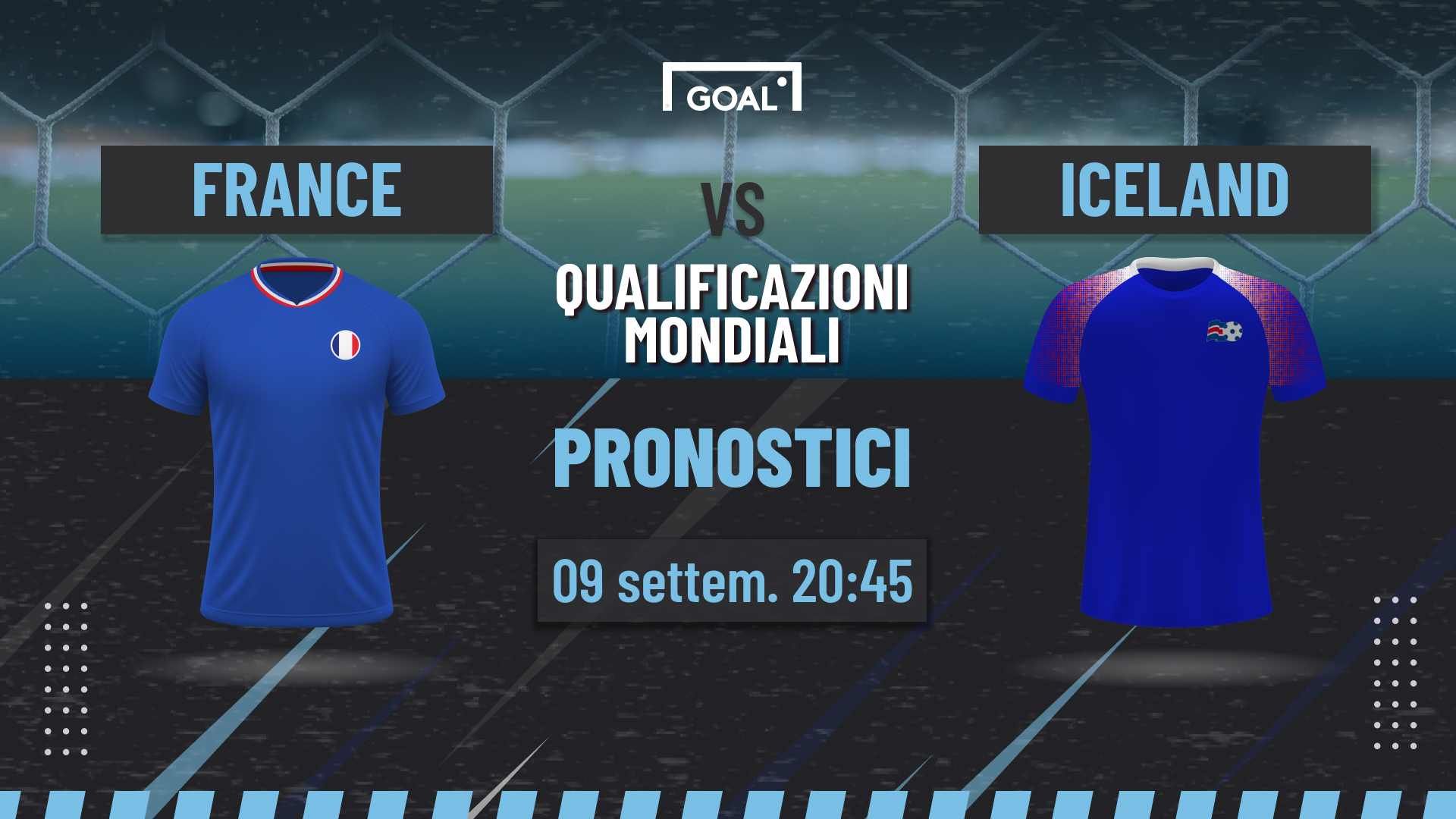 pronostici Francia - Islanda