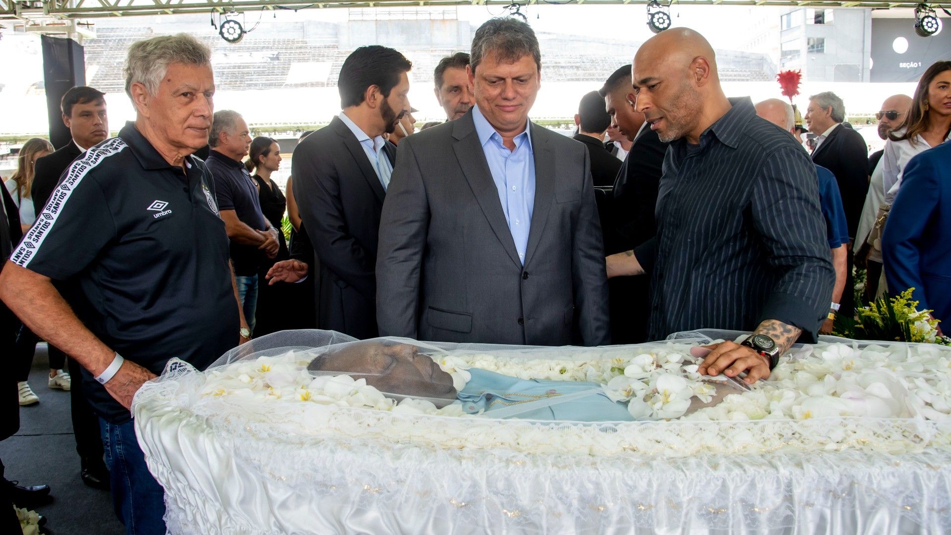 Clodoaldo Tarcísio enterro Pelé 03 01 2023