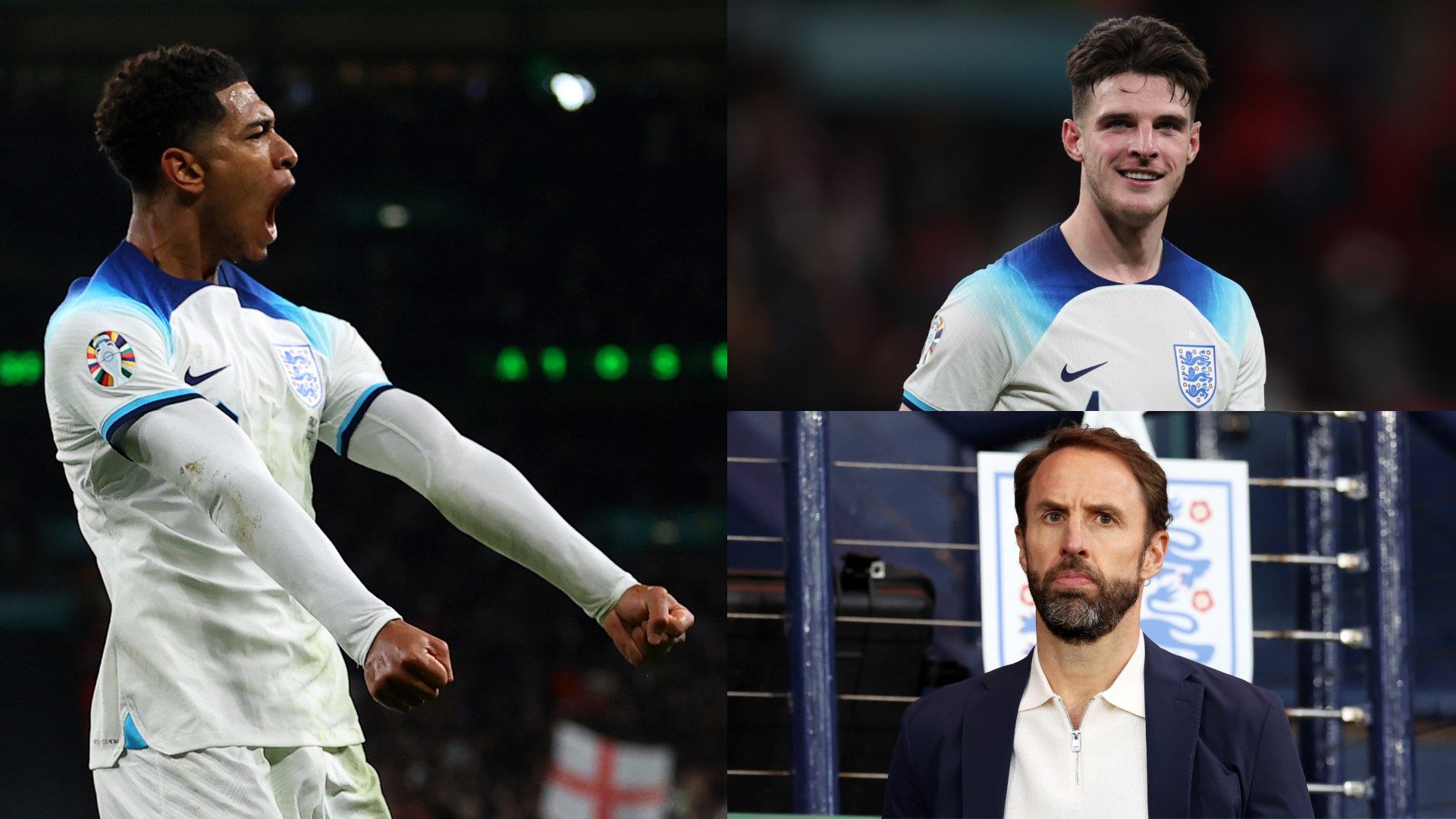 England midfield GFX Bellingham Rice