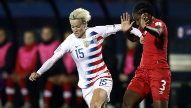 Megan Rapinoe Kadeisha Buchanan USWNT Canada Concacaf 2018