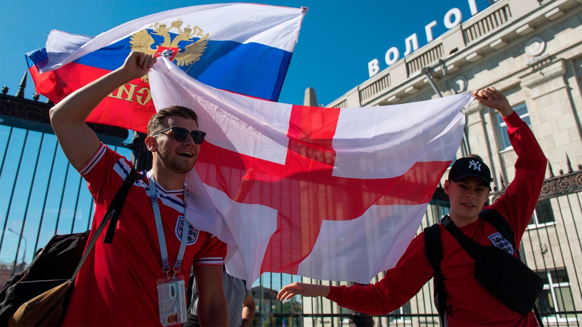 Torcedores Inglaterra Copa do Mundo Rússia 18 06 18