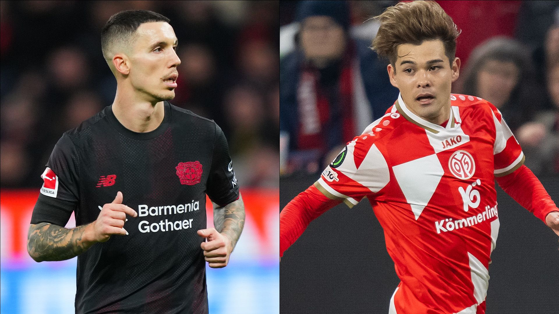 Alejandro Grimaldo Leverkusen Kaishu Sano Mainz
