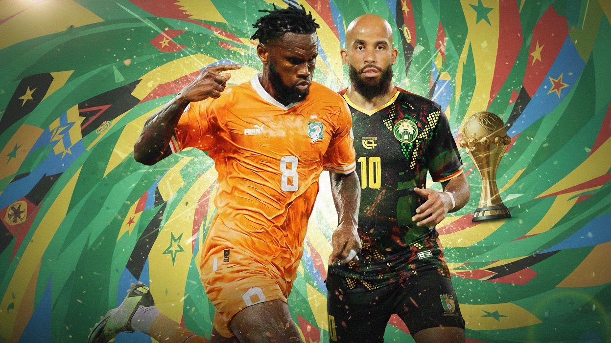 Franck Kessie Cote d'Ivoire Bryan Mbeumo Cameroon GFX GOAL ONLY