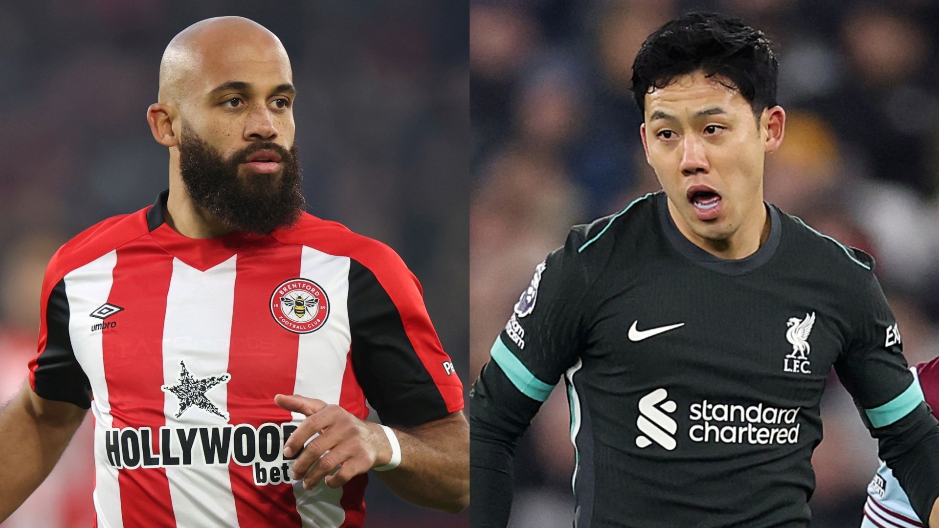Bryan Mbeumo Brentford Wataru Endo Liverpool