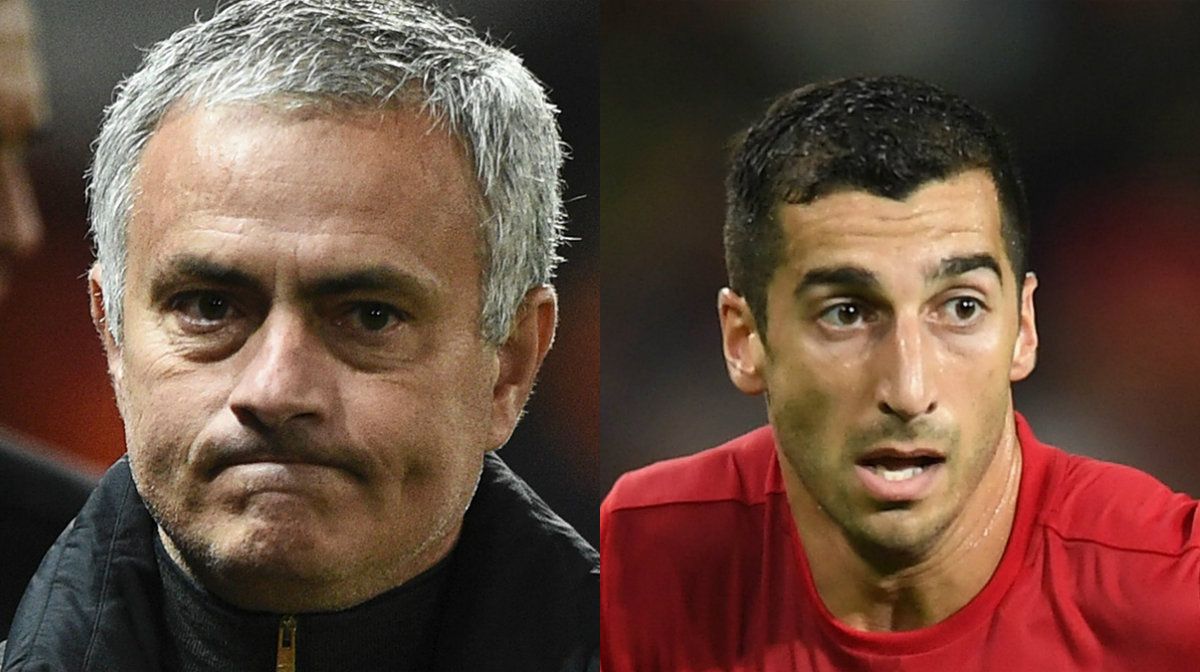 Mourinho Mkhitaryan collage