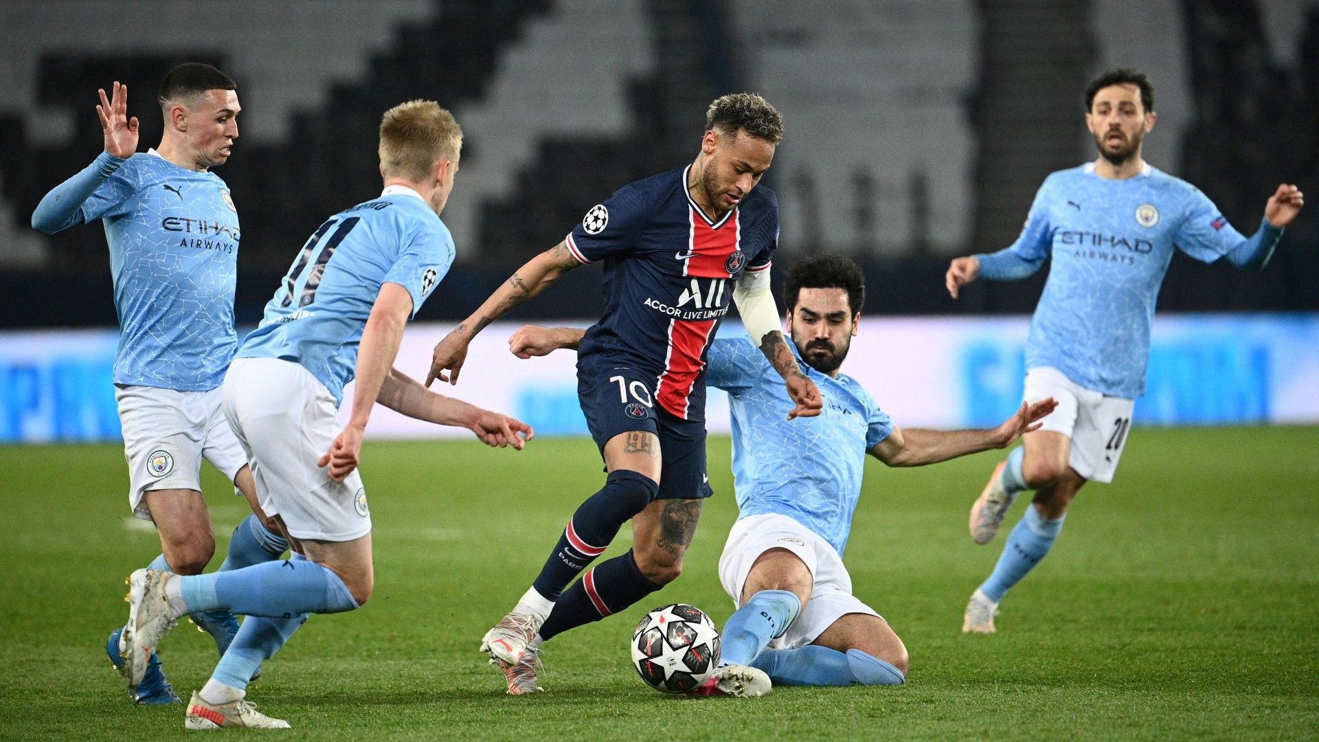 Neymar PSG Manchester City Champions League ida semifinal 28 04 2021
