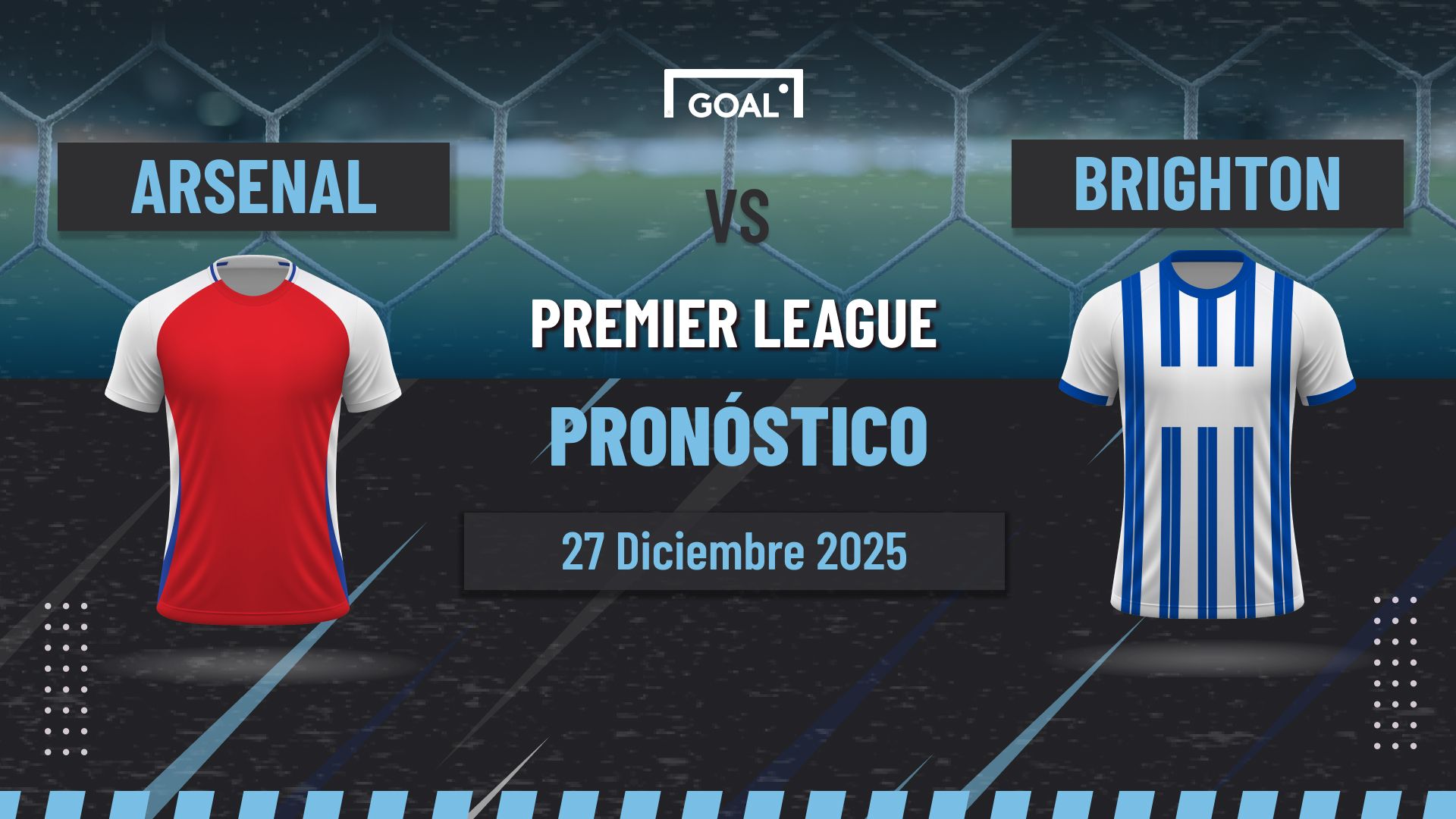 Arsenal vs Brighton Pronóstico y Apuestas Premier League | 27/12/25