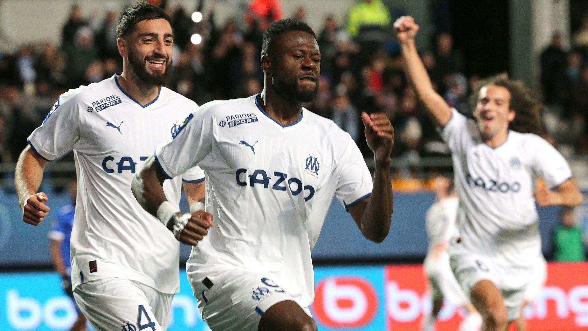 11012023 Troyes Olympique de Marsella Samuel Gigot Matteo Guendouzi Chancel Mbemba