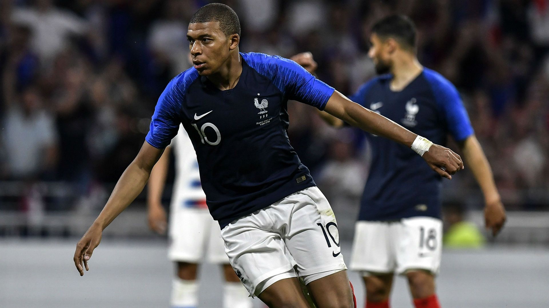 Kylian Mbappe France USA Friendly 09062018