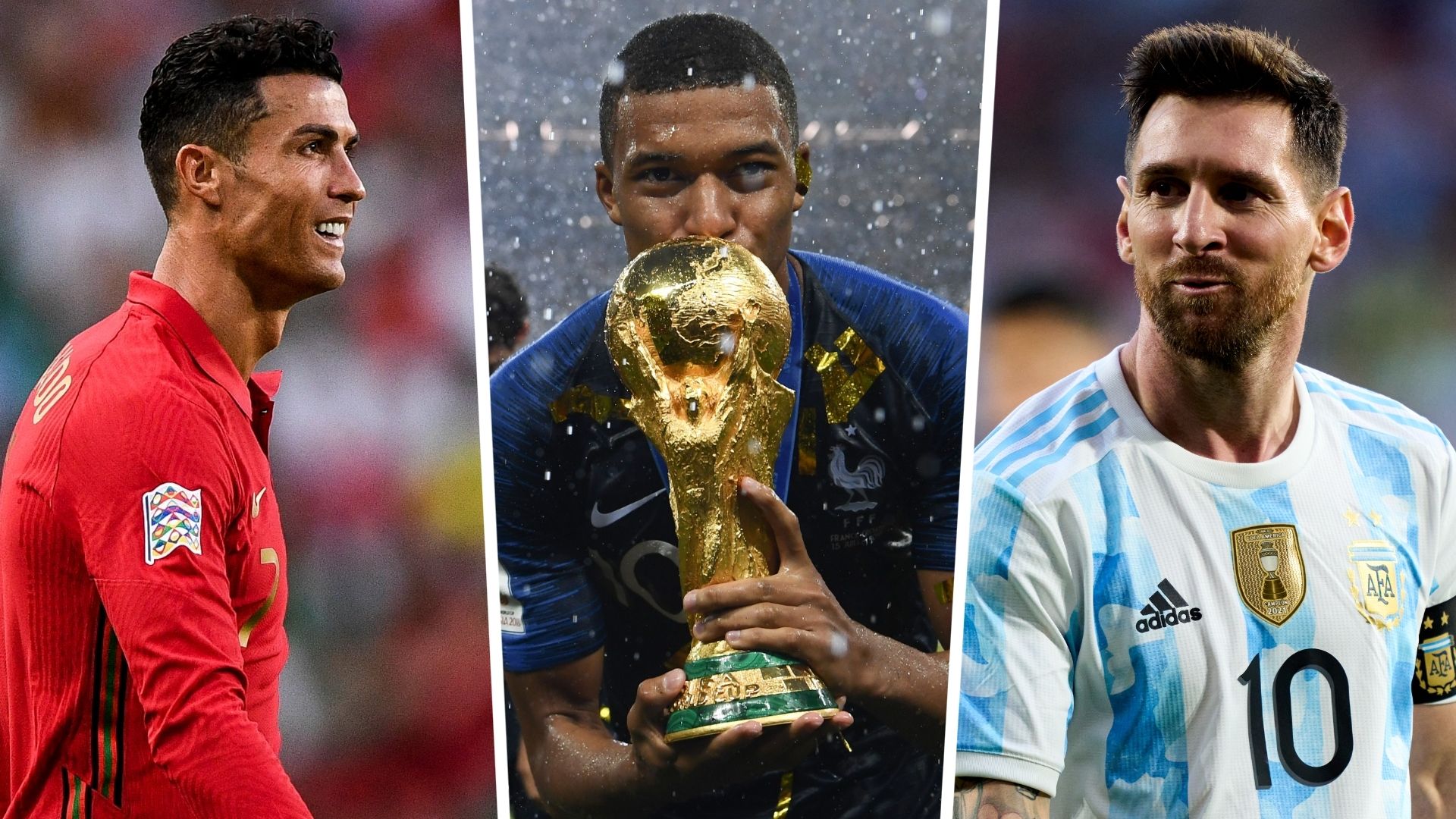 Cristiano Ronaldo Kylian Mbappe Lionel Messi