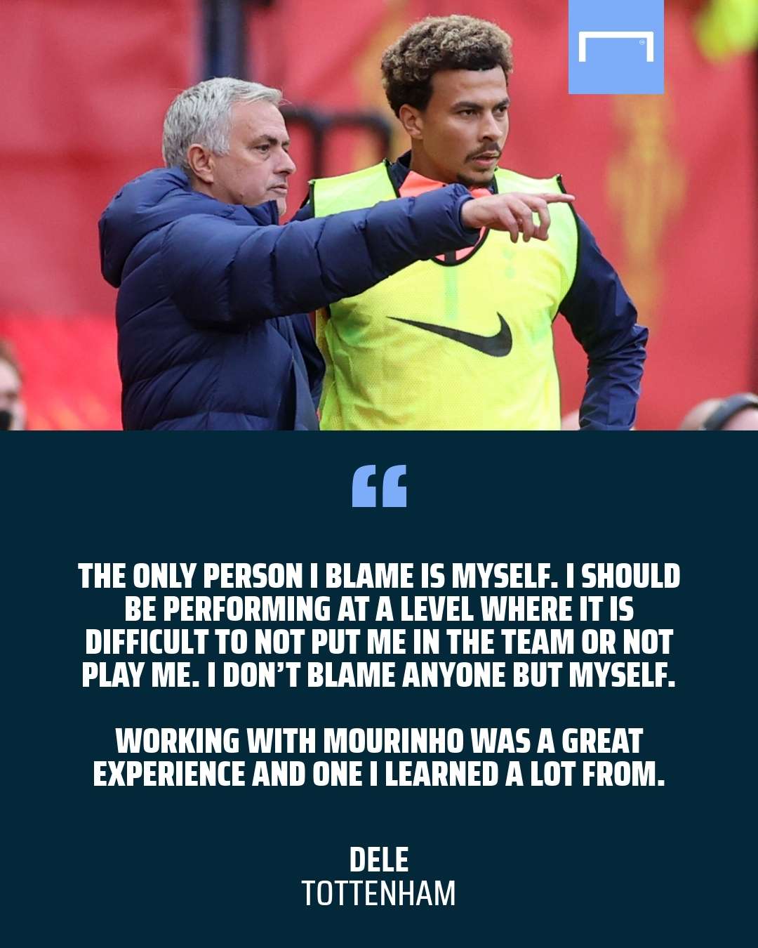 Dele Alli Jose Mourinho Tottenham quote GFX