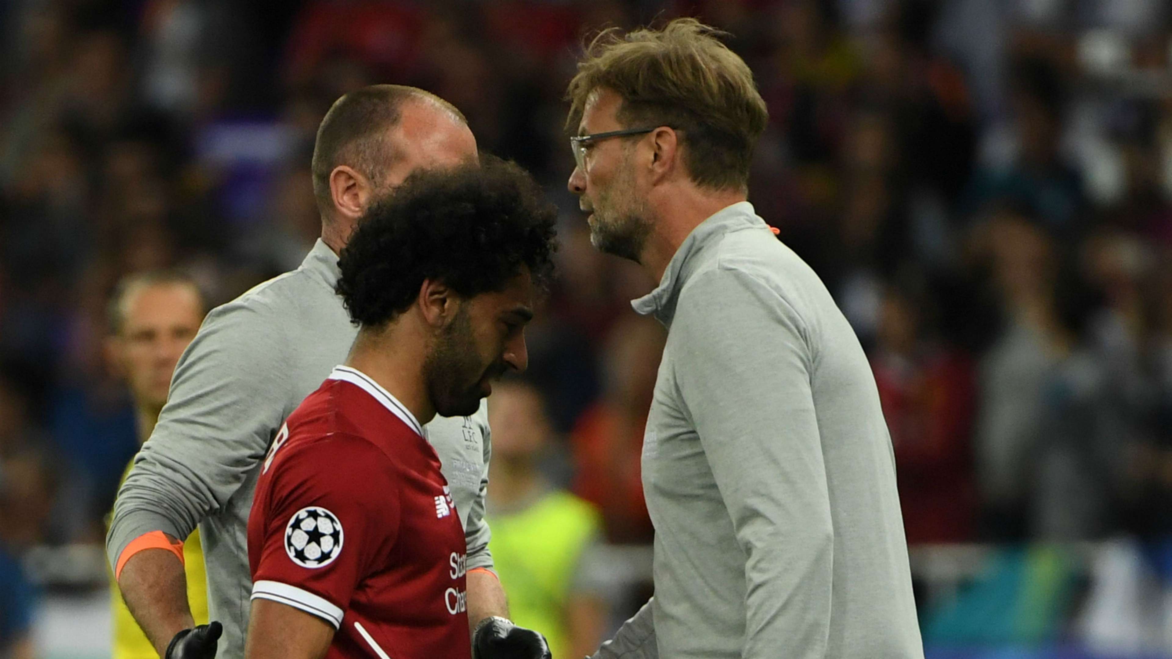 Jurgen Klopp Mohamed Salah Liverpool 2017-18