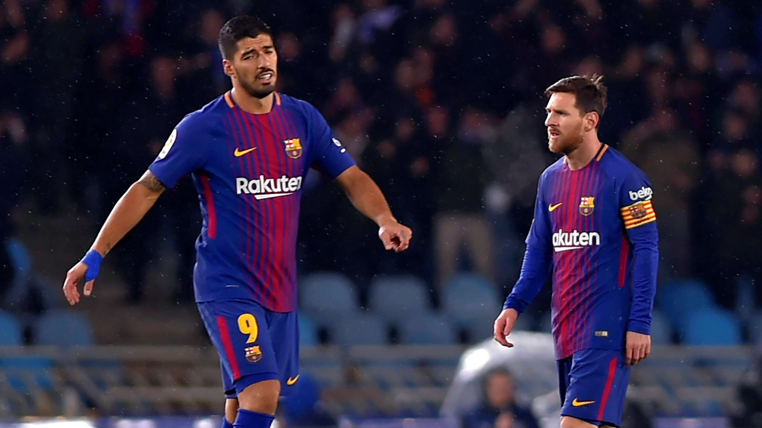 Luis Suarez Lionel Messi Real Sociedad Barcelona LaLiga 14012018