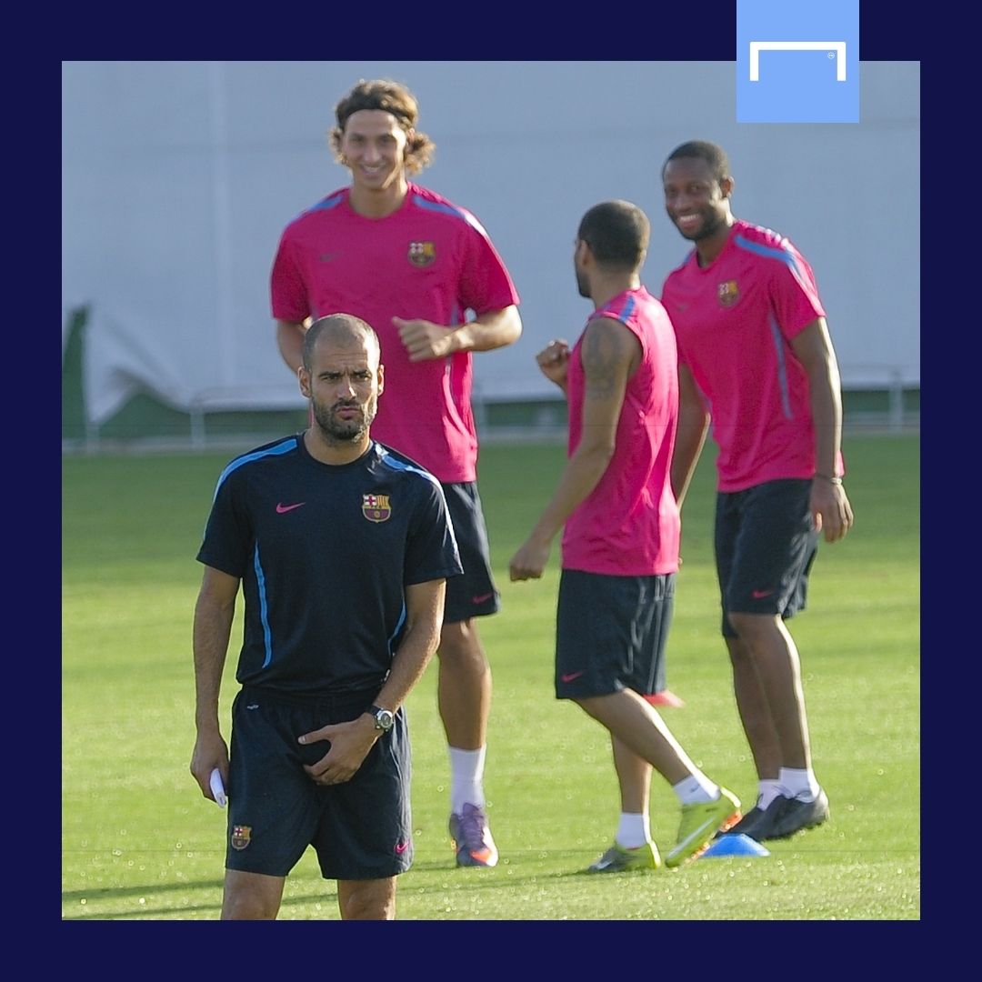 Zlatan Ibrahimovic Pep Guardiola Barcelona GFX