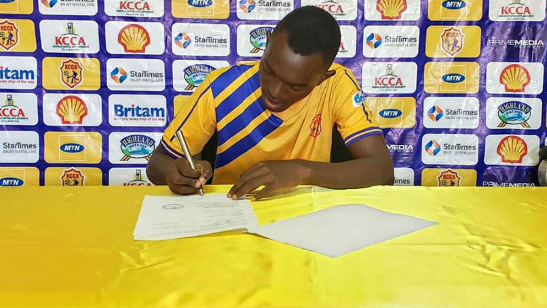Bright Anukani signs for KCCA FC.