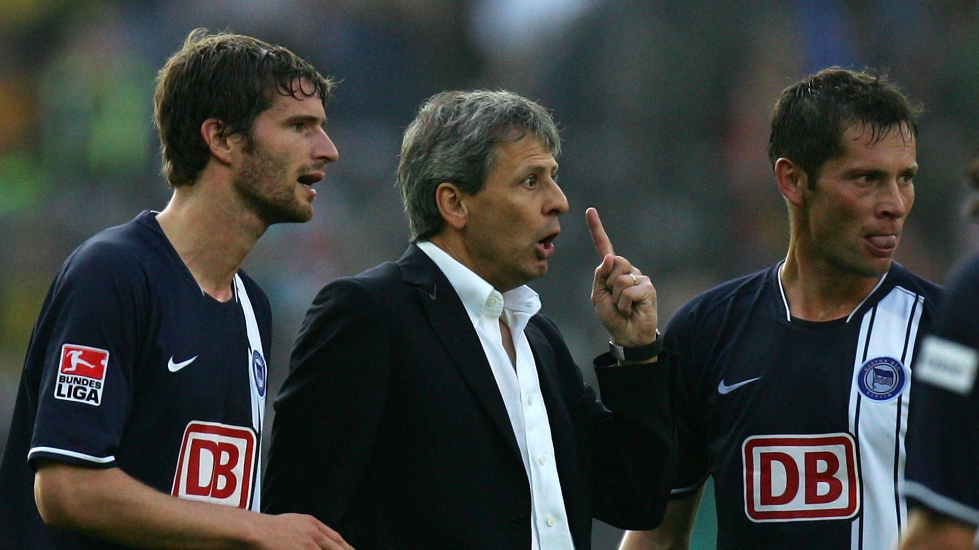 Lucien Favre Arne Friedrich Pal Dardai Hertha BSC Borussia Dortmund Bundesliga 09222007