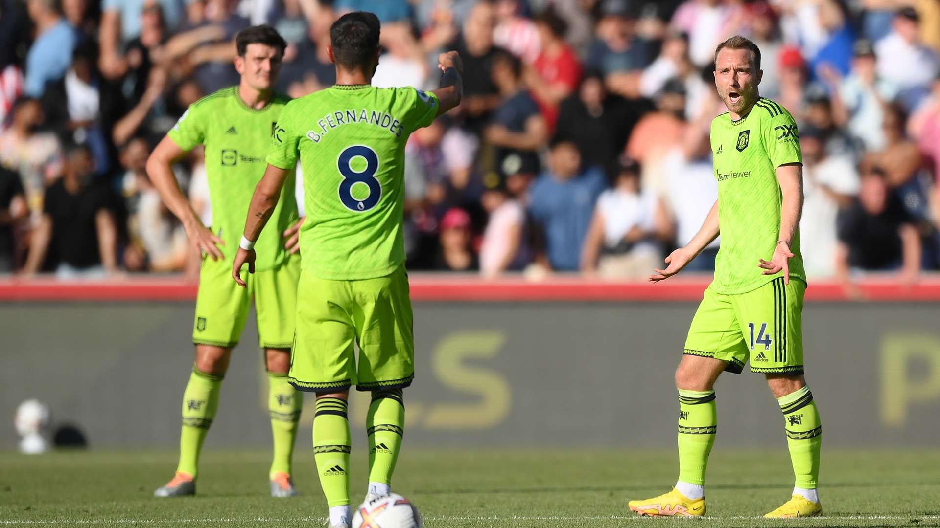 Christian Eriksen Manchester United Brentford 2022-23