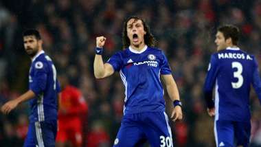 HD David Luiz celebrates goal v Liverpool