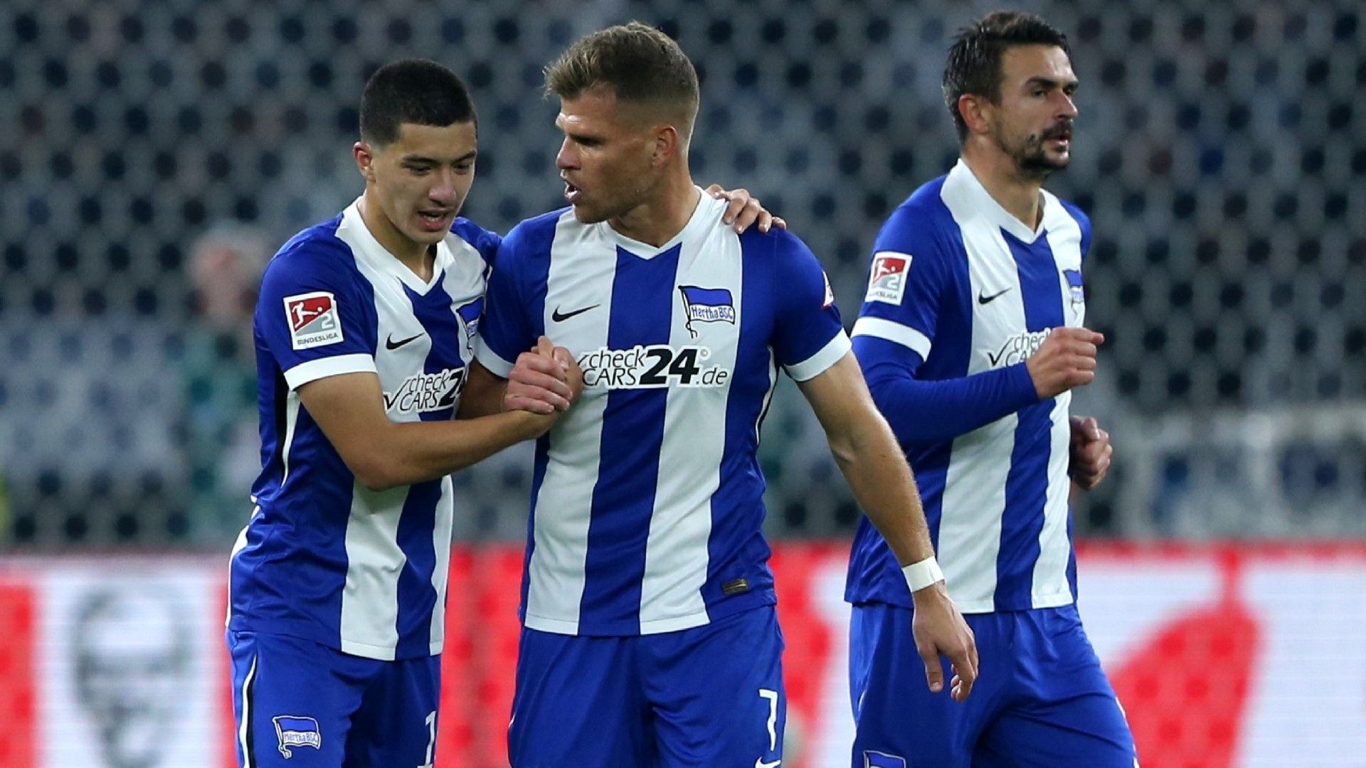 Ibrahim Maza celebrates scoring 