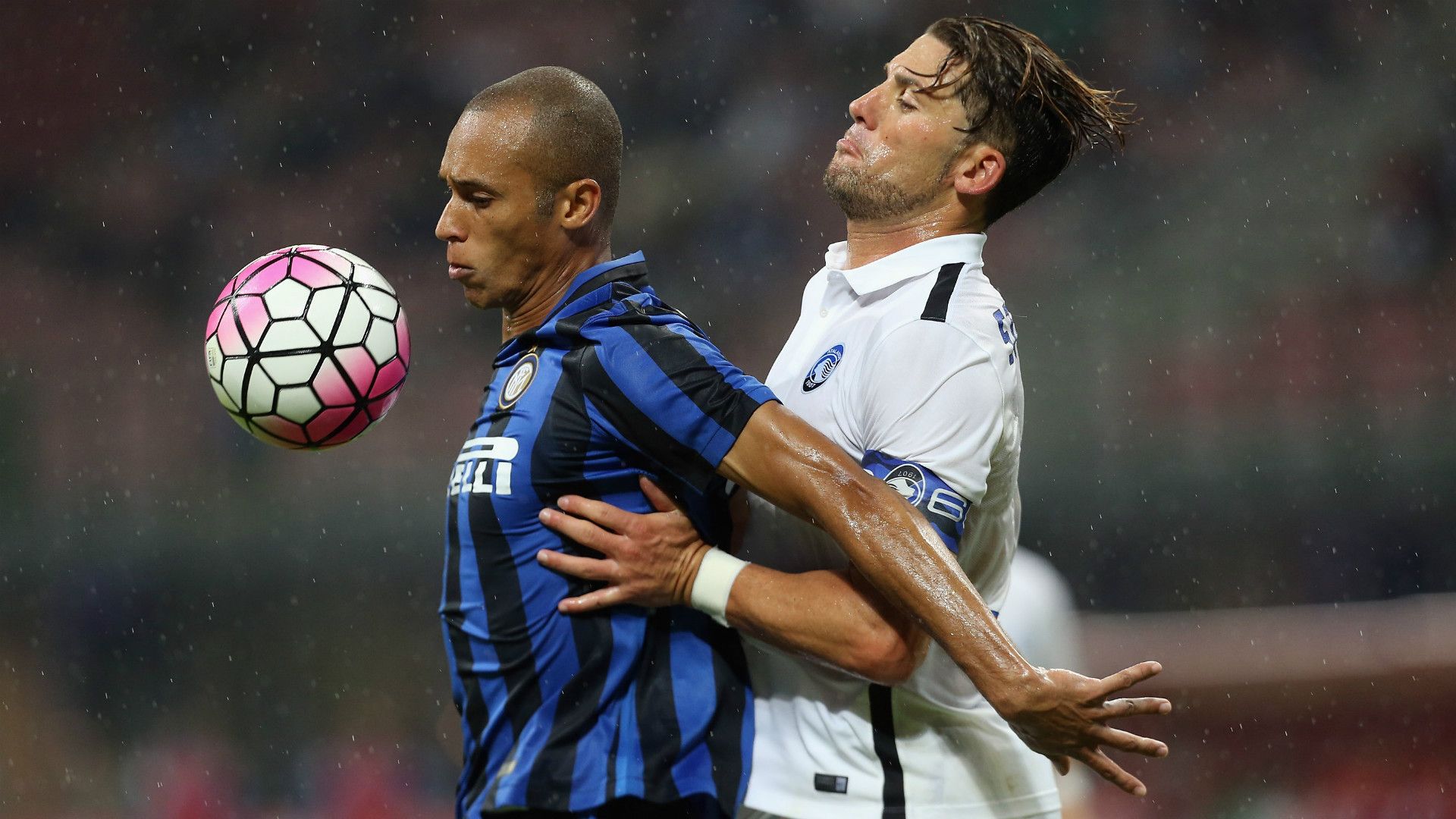 Joao Miranda, Guglielmo Stendardo, Inter-Atalanta, Serie A, 20150823