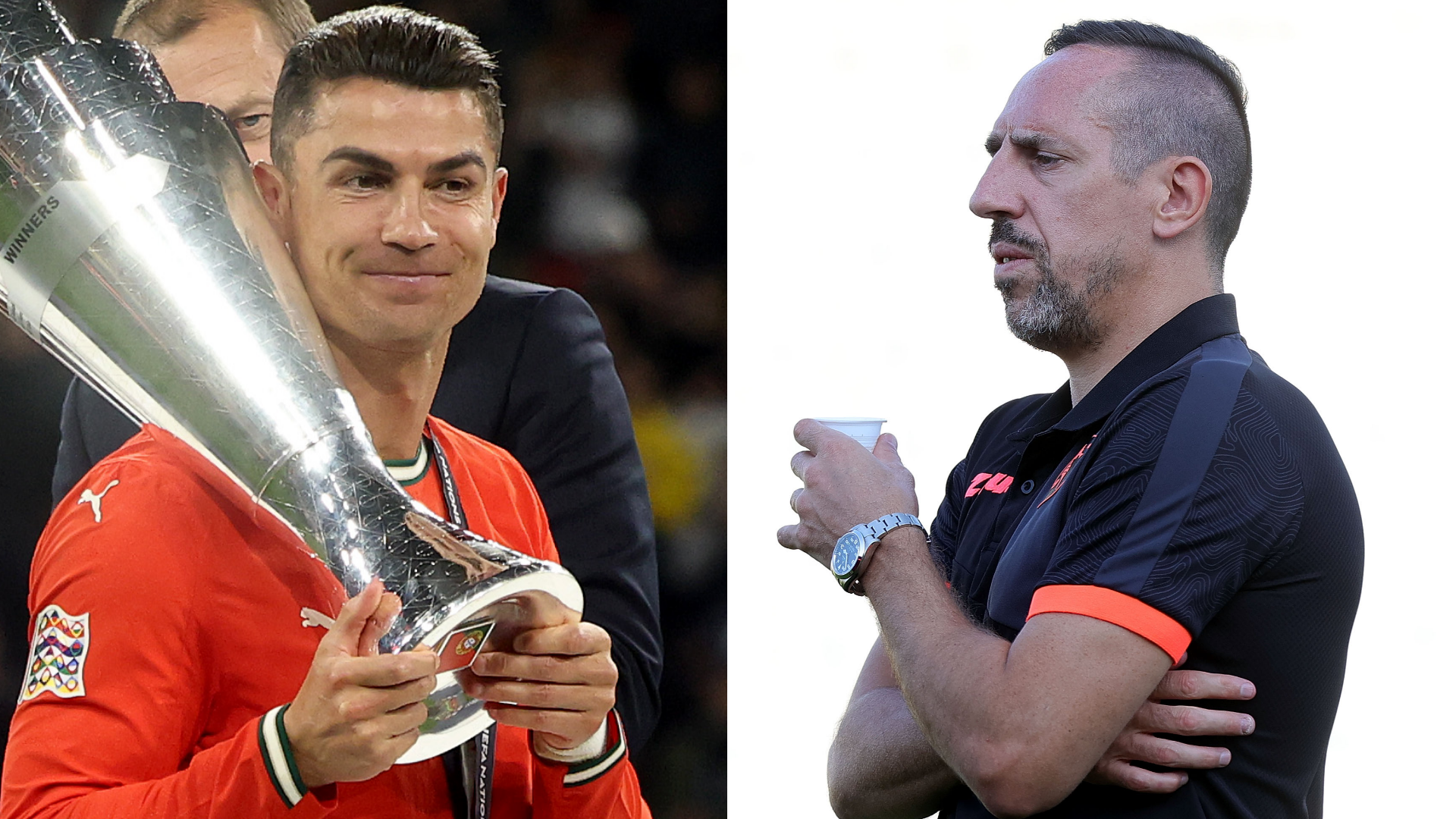 VIDEO: Franck Ribery mercilessly trolled by Portugal fans over Cristiano Ronaldo Ballon d'Or comments while attending Nations League final as Bayern Munich legend retreats inside | Goal.com UK