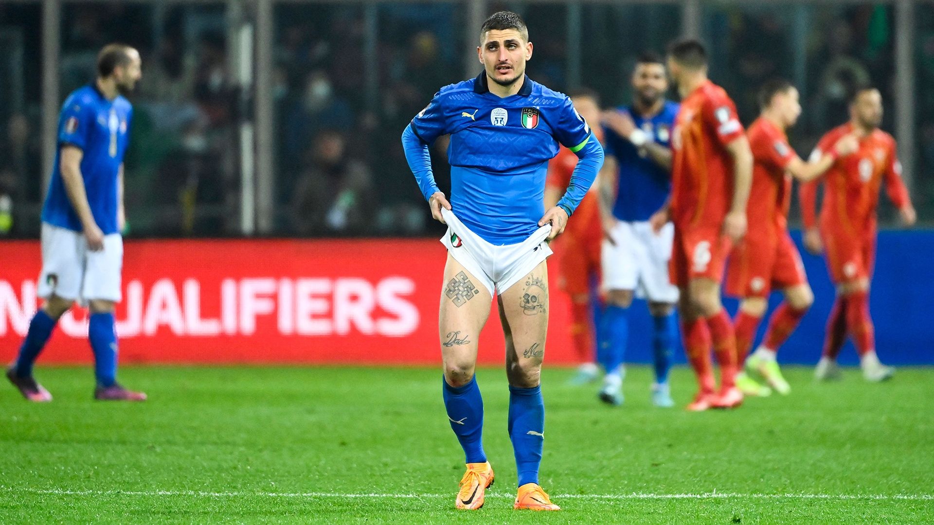 Marco Verratti Italy North Macedonia 2022 World Cup play-offs