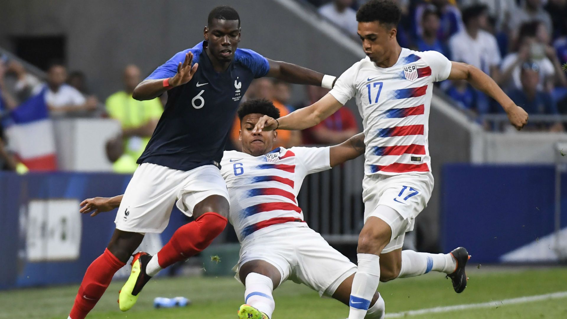Paul Pogba Weston McKennie France USA Friendly 09062018