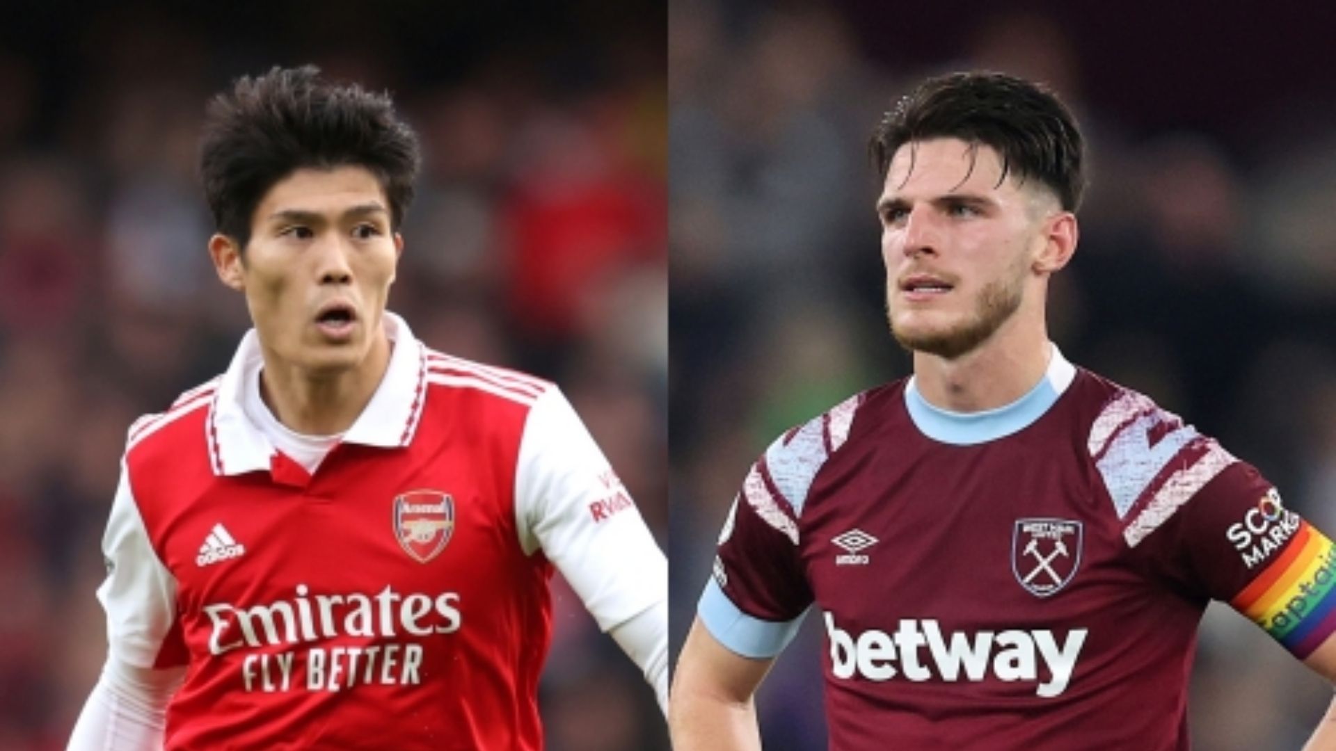 Takehiro Tomiyasu Arsenal Declan Rice West Ham