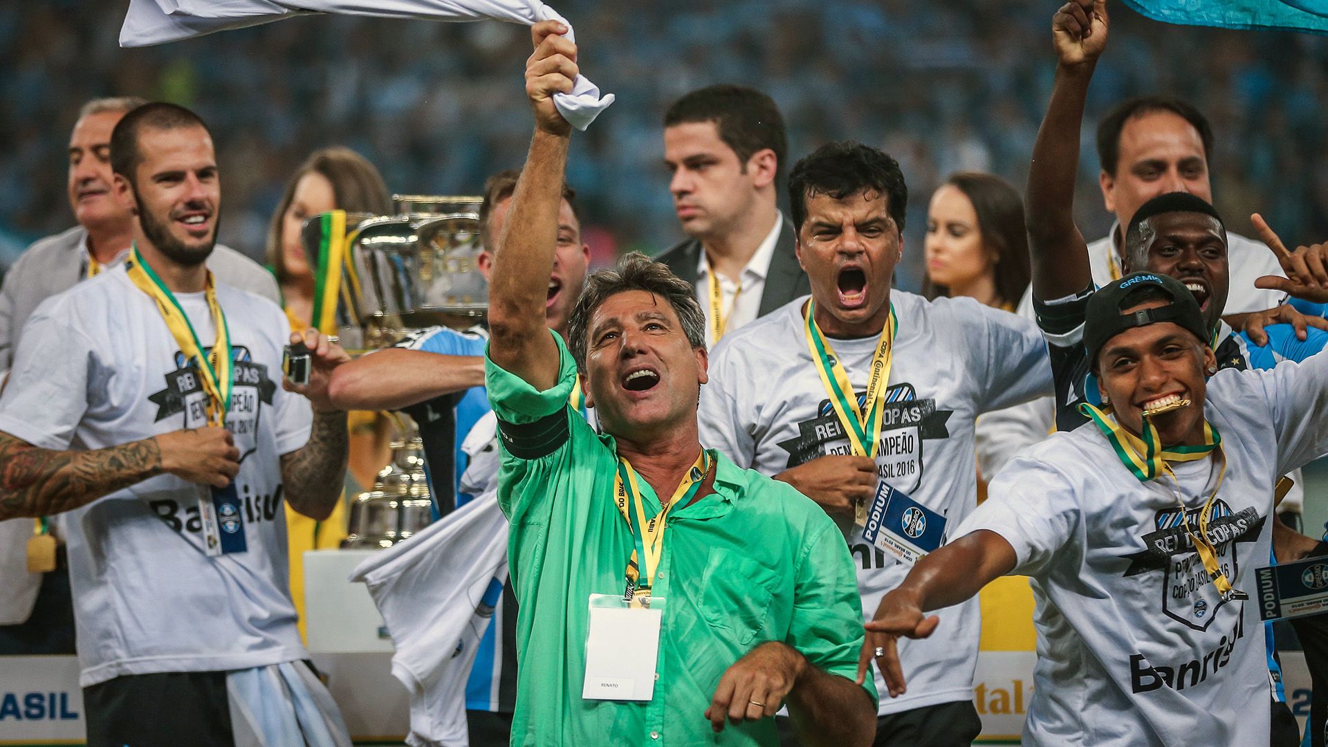 Renato Gaúcho campeão Grêmio Atlético-MG Copa do Brasil 07122016