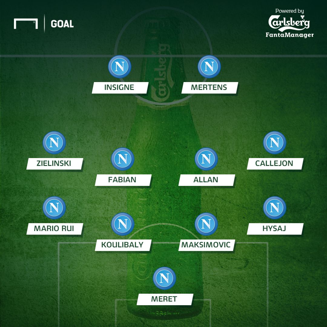 Formazione ufficiale Napoli