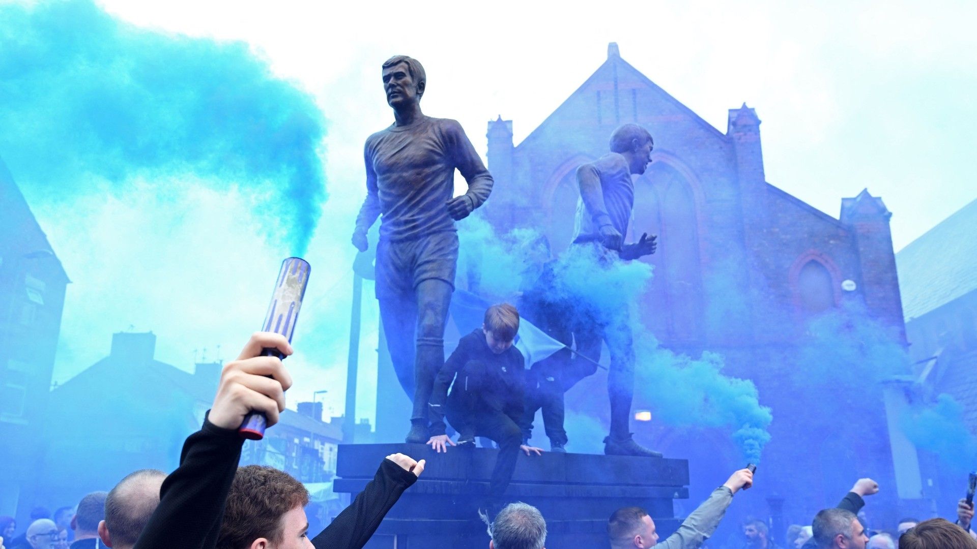 Everton fans Goodison Park 2022