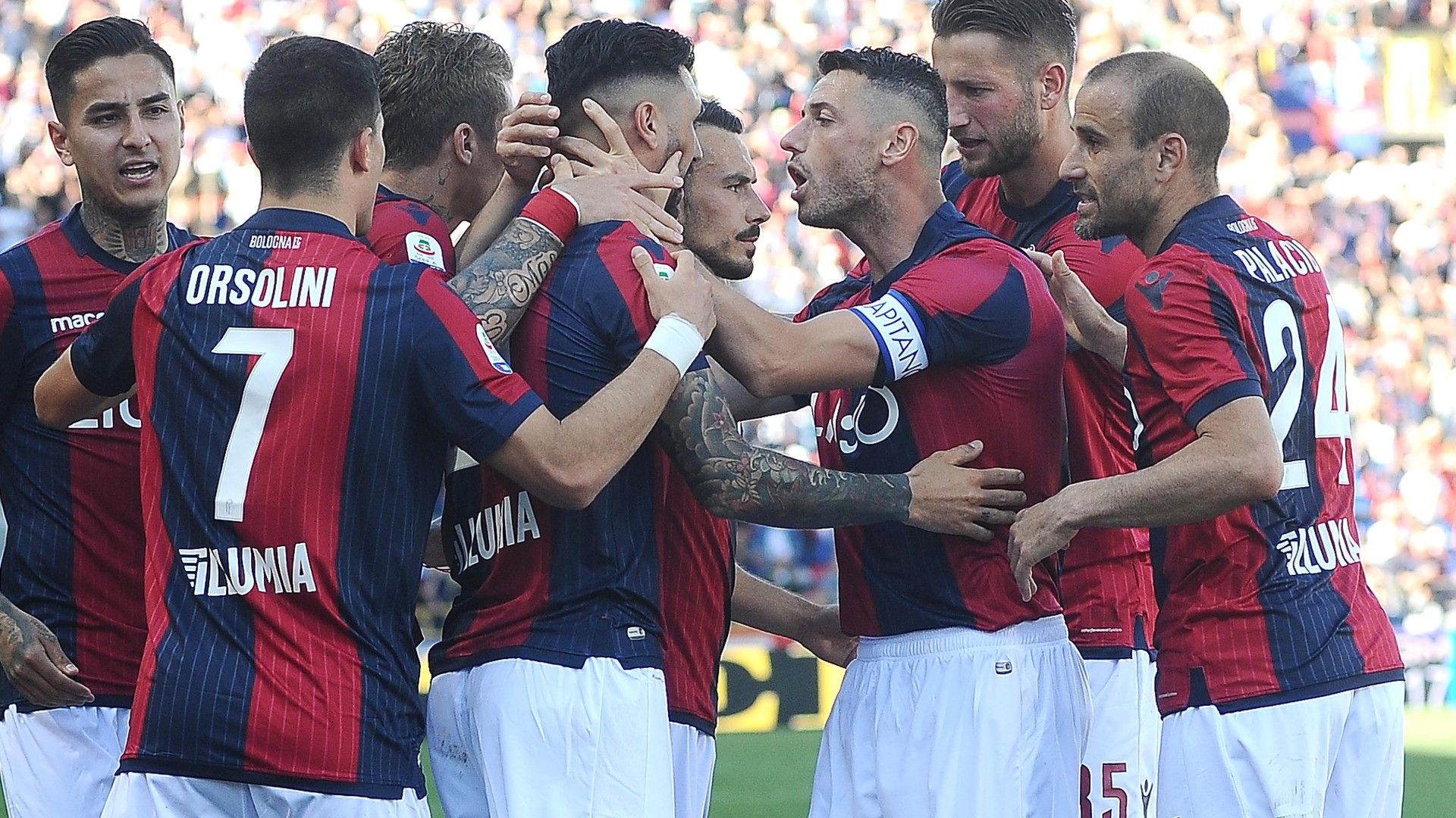 bologna empoli serie a april 2019 celebration