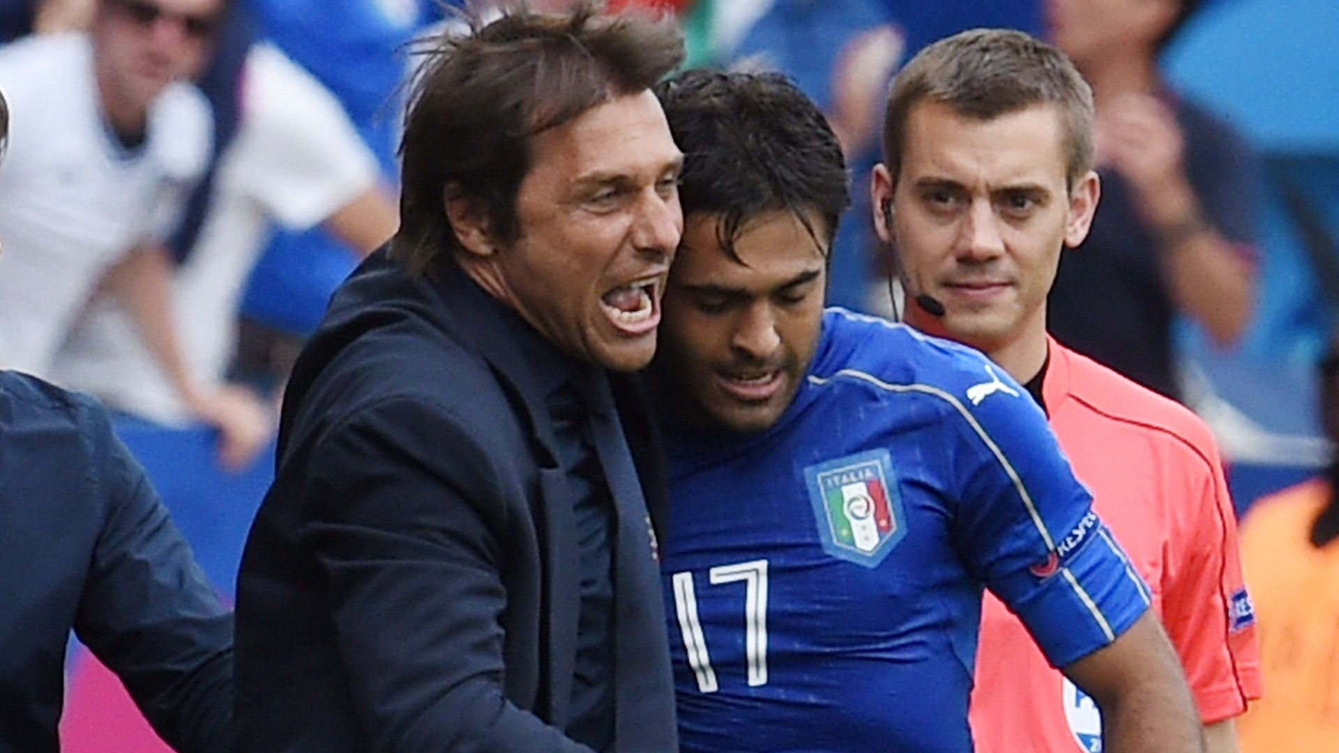Conte Eder Italy Sweden Euro 2016