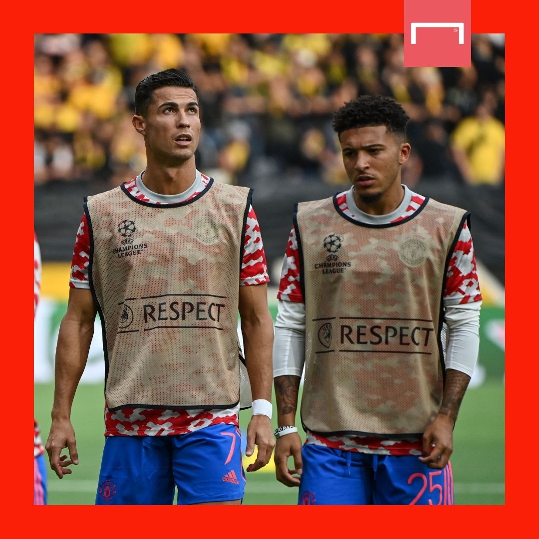 Cristiano Ronaldo Jadon Sancho Manchester United GFX