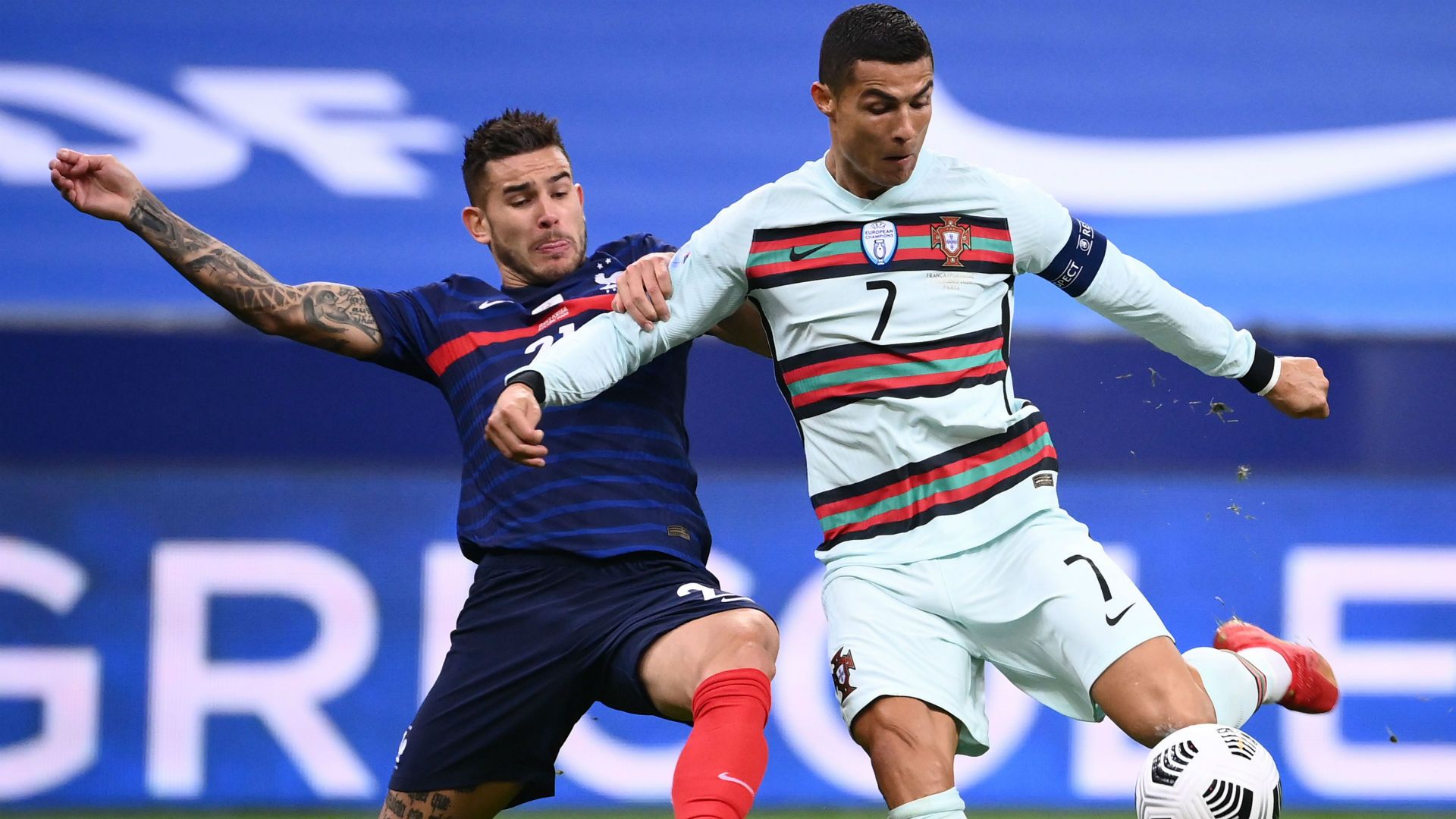Cristiano Ronaldo Lucas Hernandez France Portugal Nations League 11102020