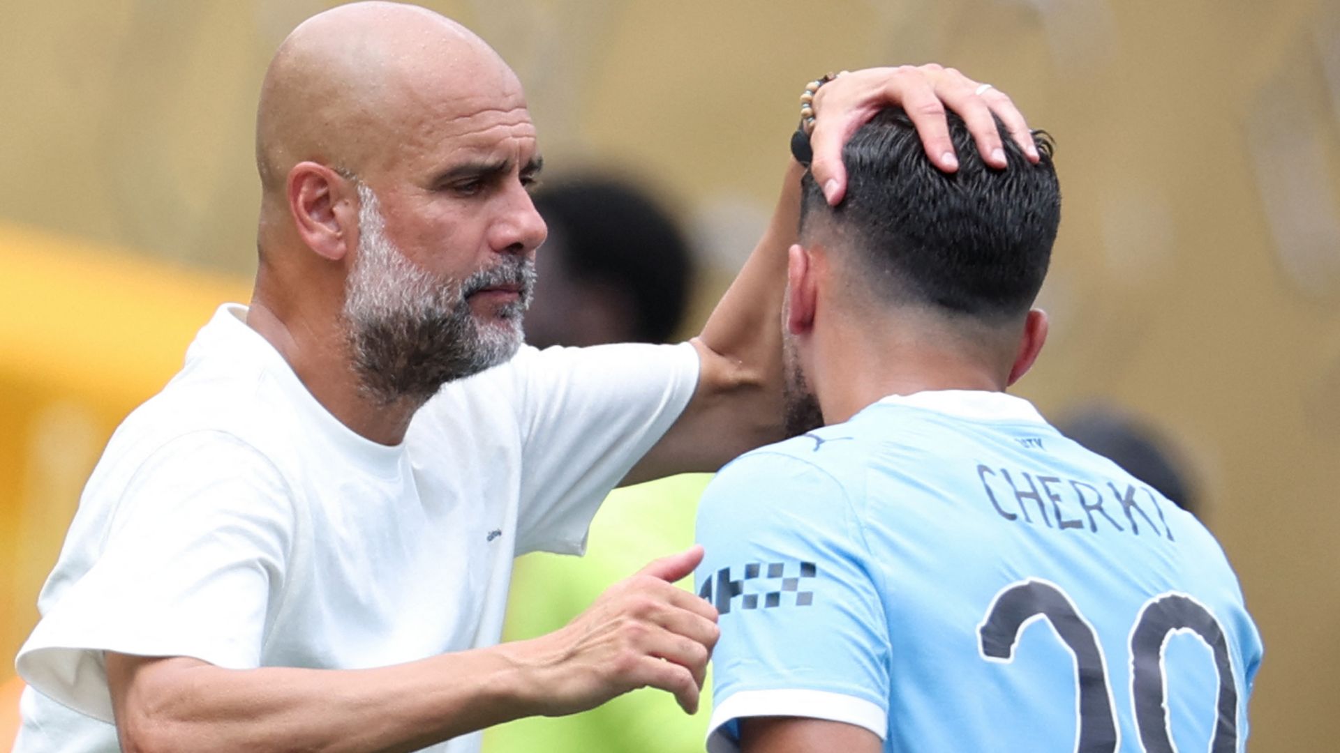 Pep Guardiola Rayan Cherki