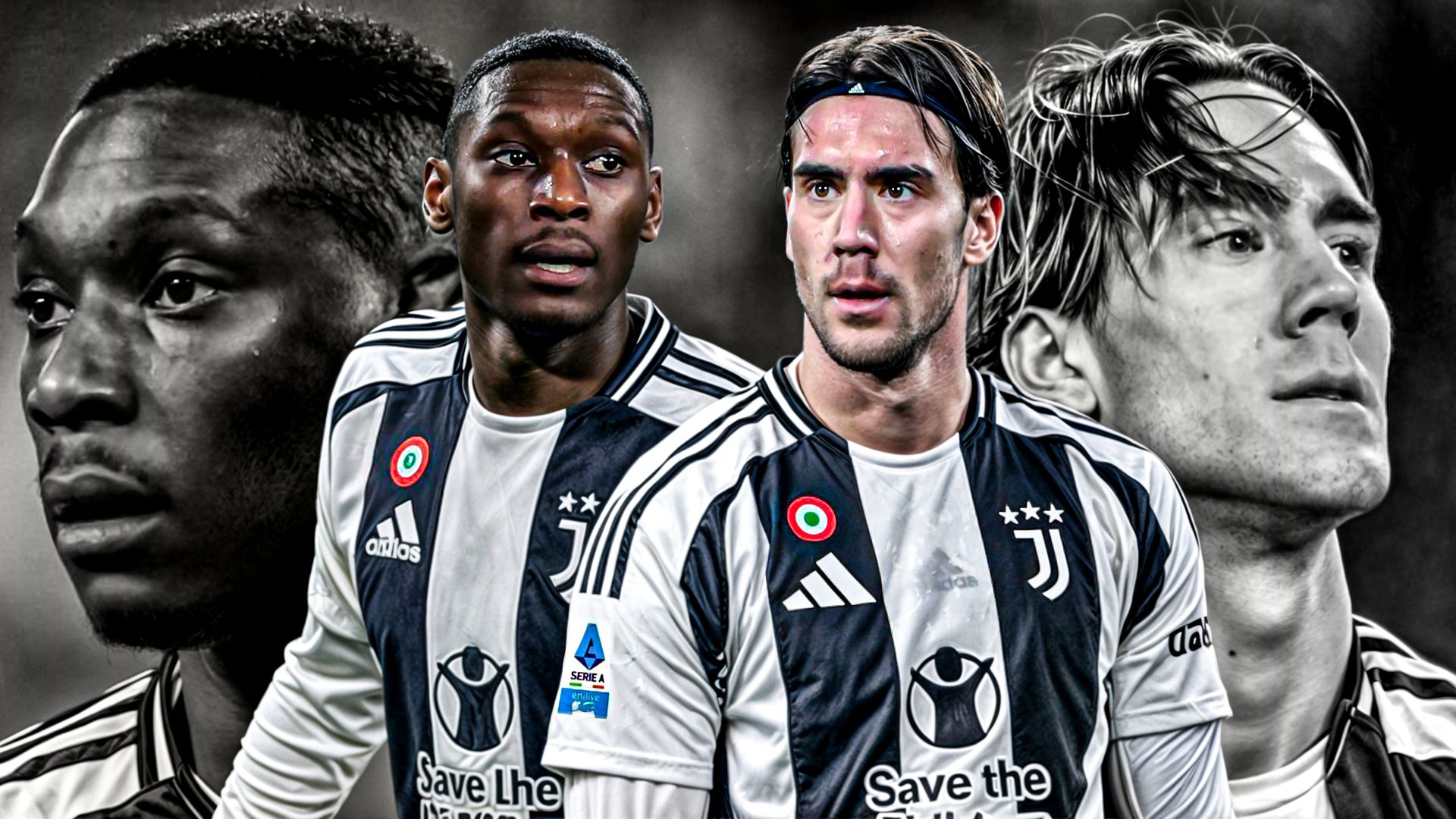 Kolo Muani Vlahovic Juventus GFX desktop