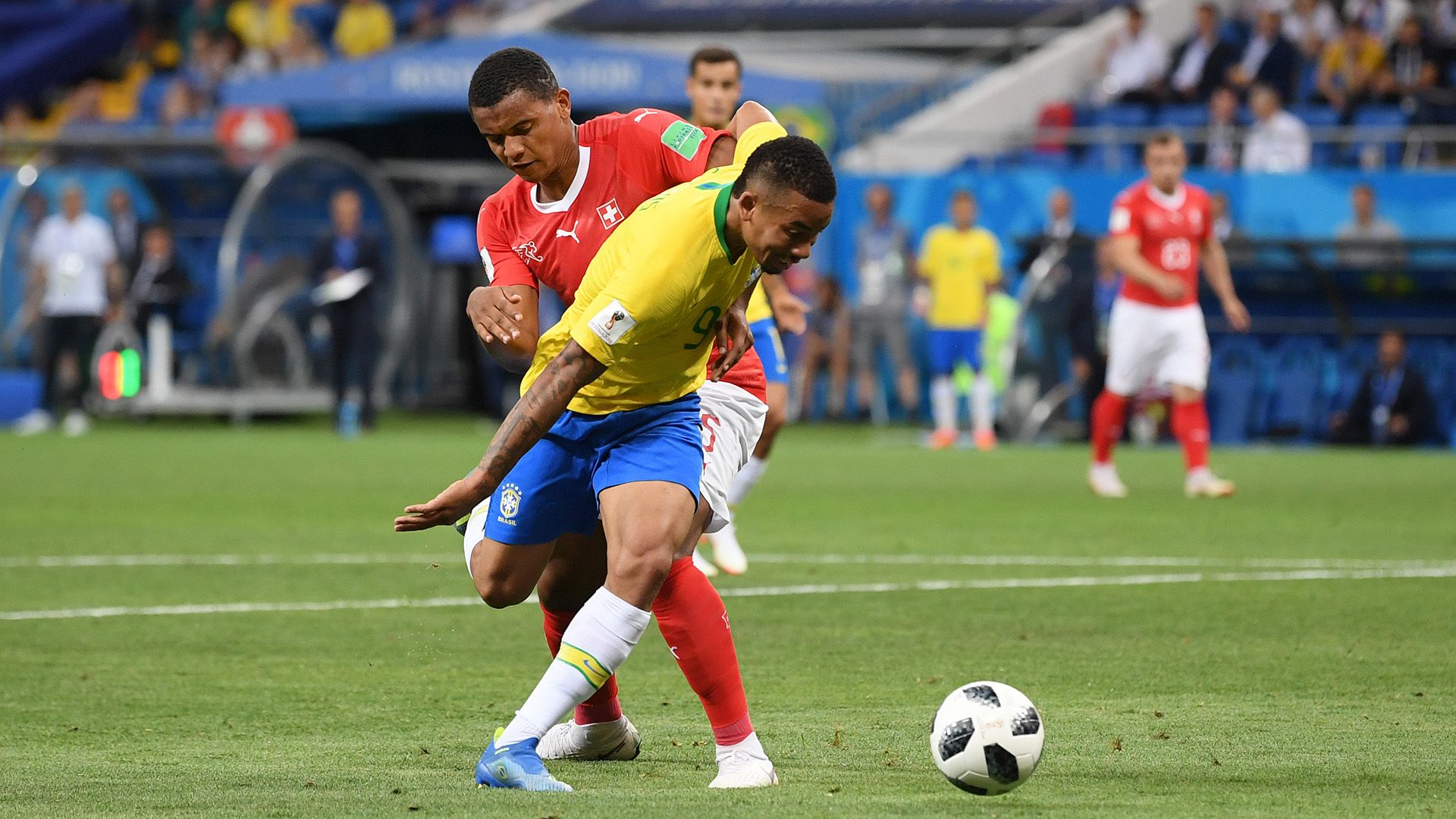 Gabriel Jesus Manuel Akanji Brazil Switzerland World Cup 17062018