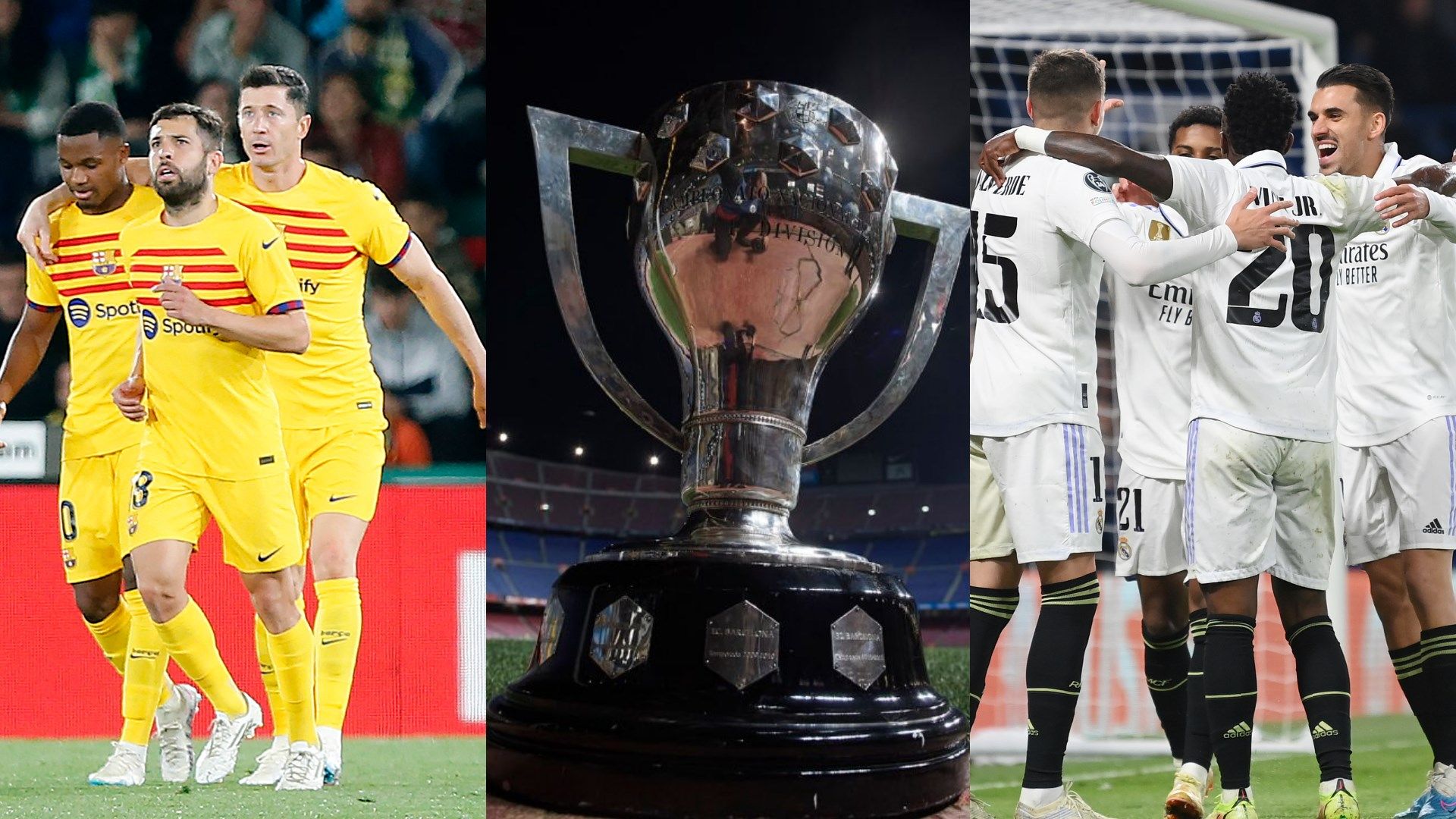 Real Madrid, Barcelona, La liga Trophy GFX